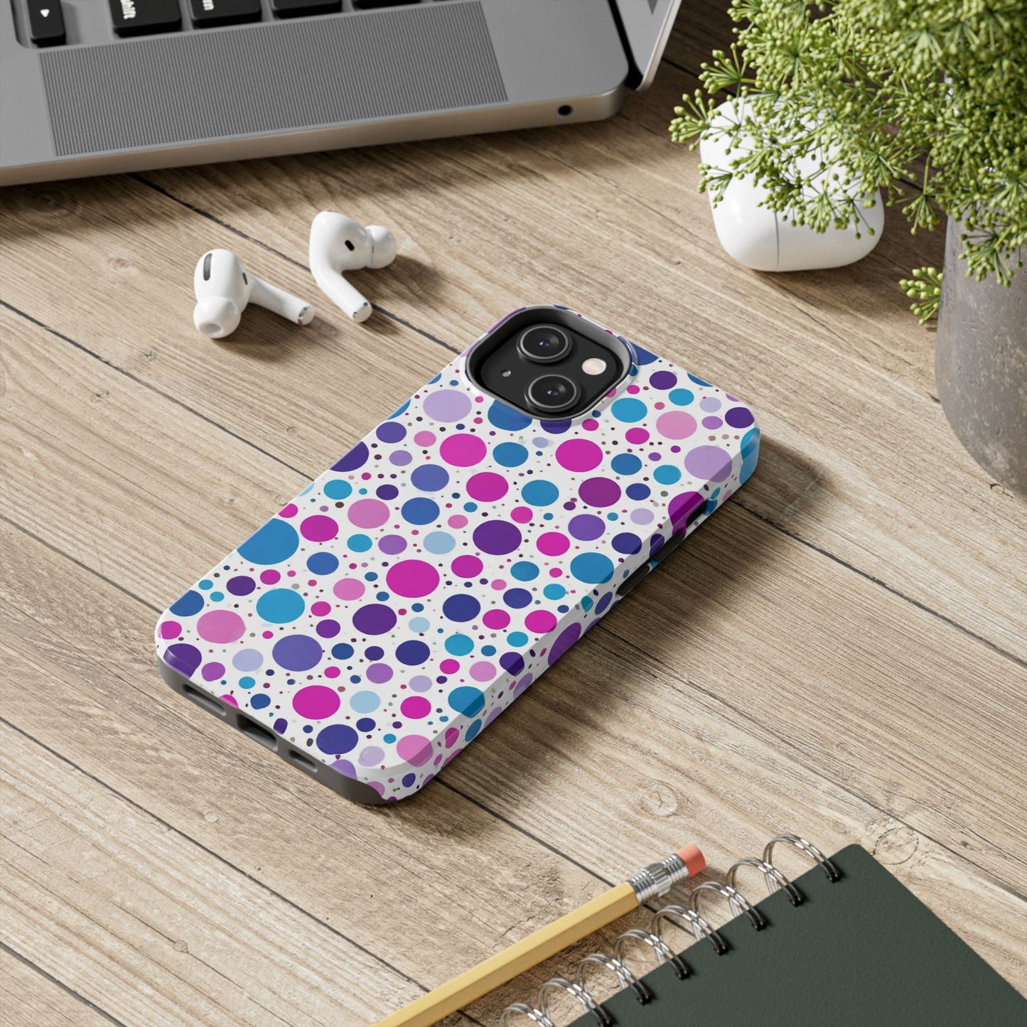 Colorful Polka Dot Tough Phone Case