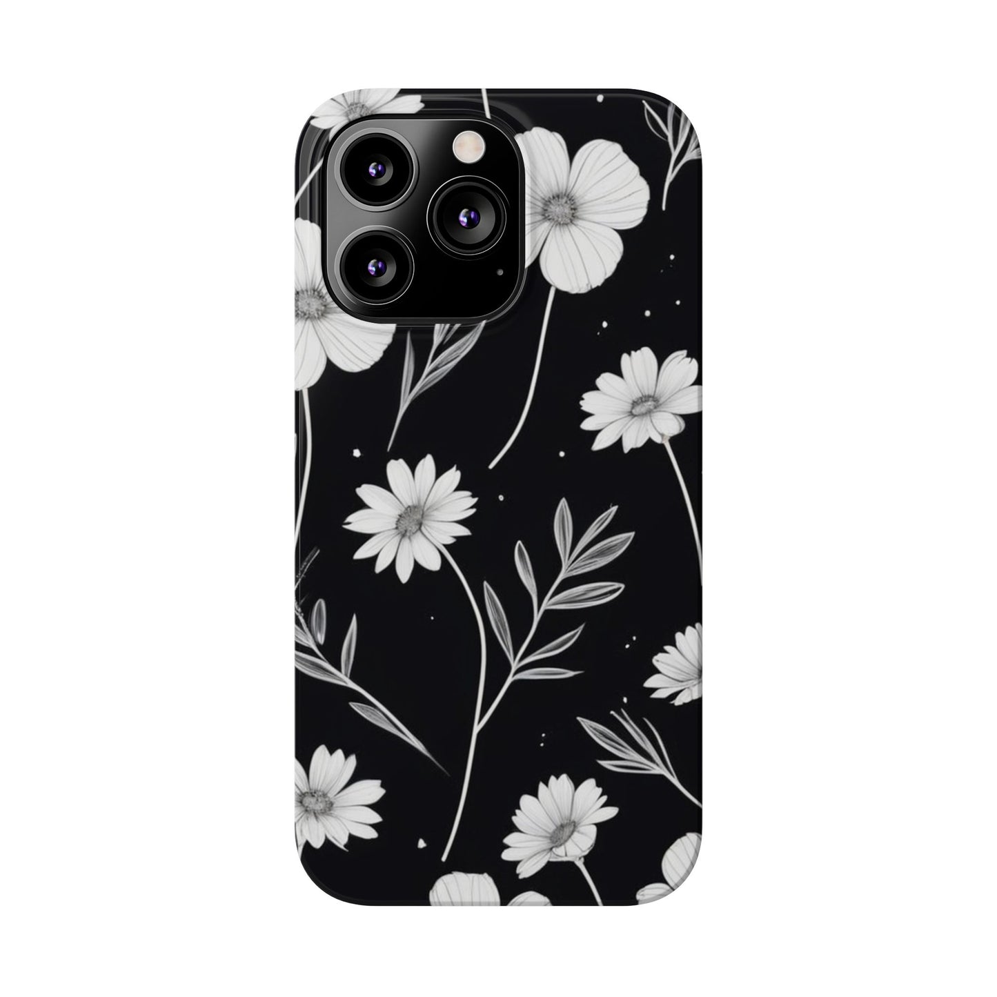 Floral Slim Phone Case for iPhone
