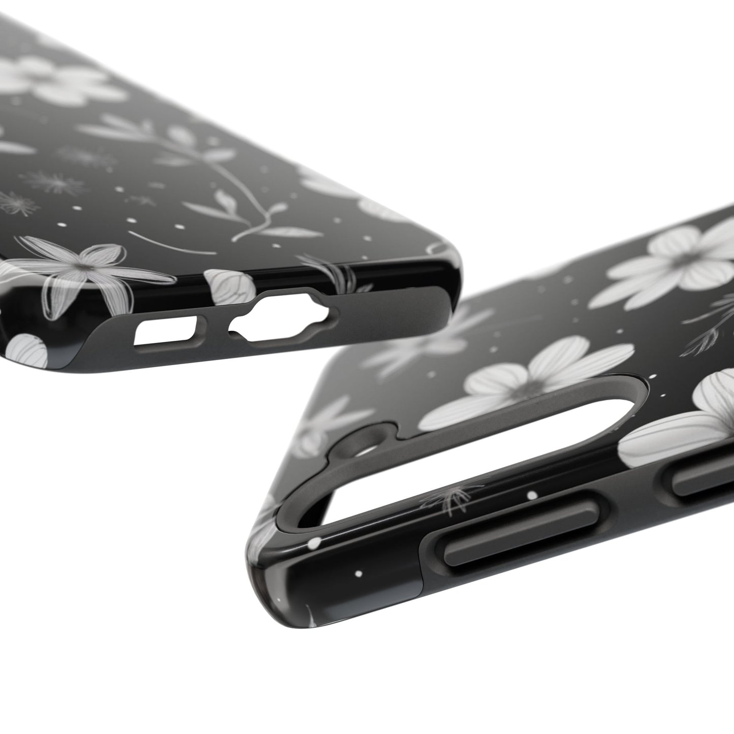Elegant Floral Tough Phone Case for iPhone 16 15 14 13 12 11 X 8 7 Samsung Galaxy S24 S23 S22 S21