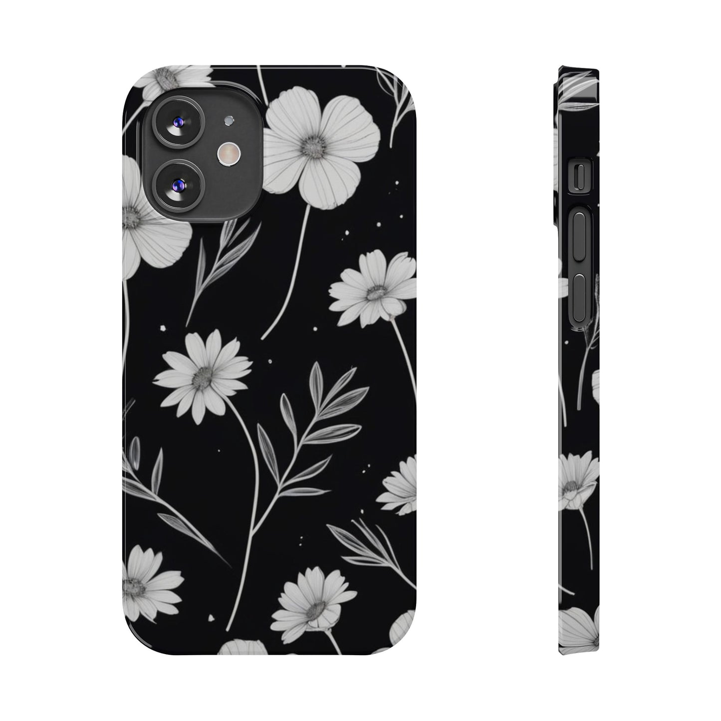 Floral Slim Phone Case for iPhone