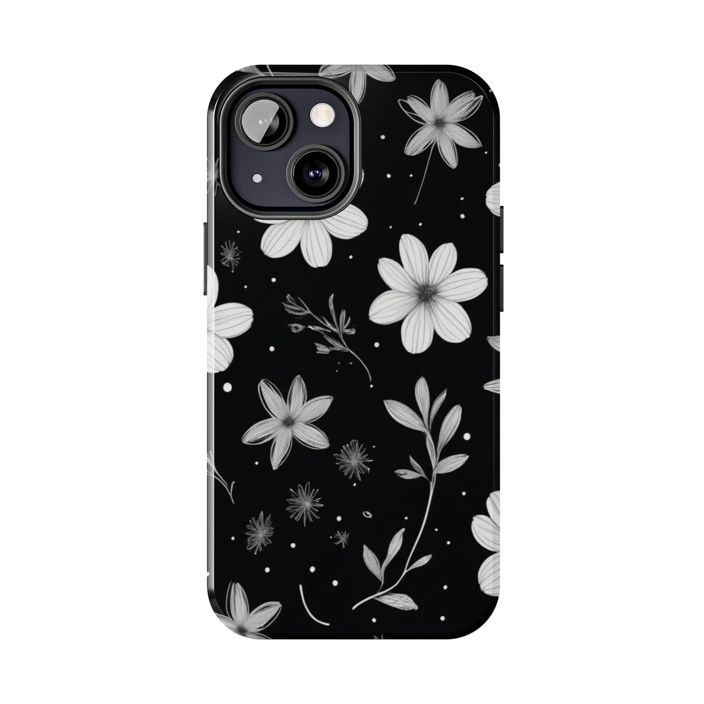 Elegant Floral Tough Phone Case for iPhone 16 15 14 13 12 11 X 8 7 Samsung Galaxy S24 S23 S22 S21