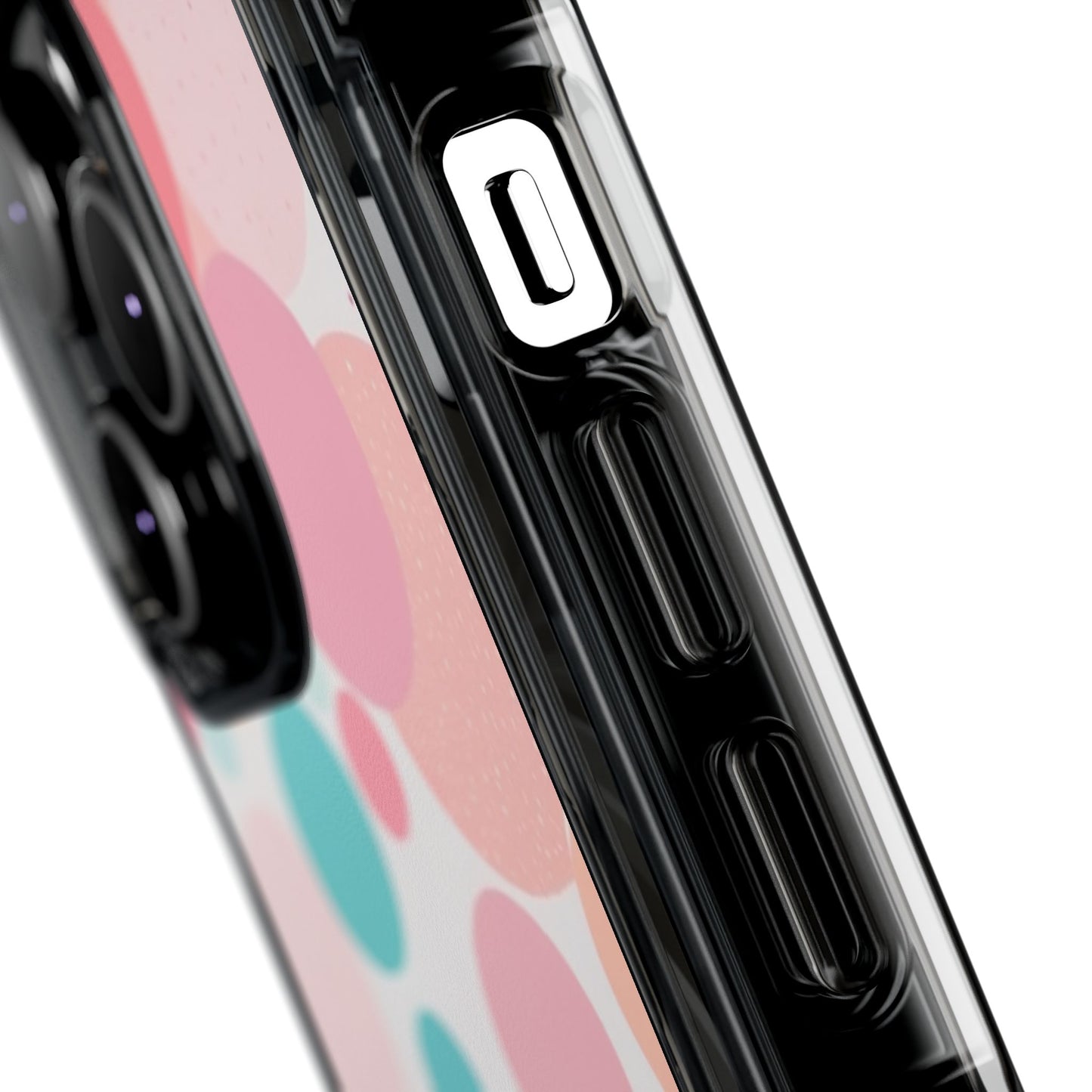 Colorful Polka Dot Magnetic Clear Impact Case for iPhone 16 15 14