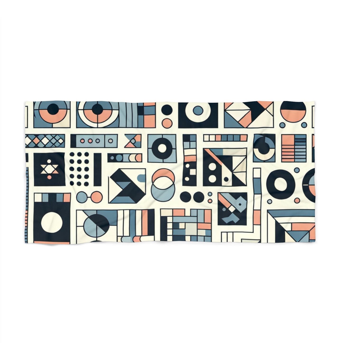 Geometric Print Beach Towel