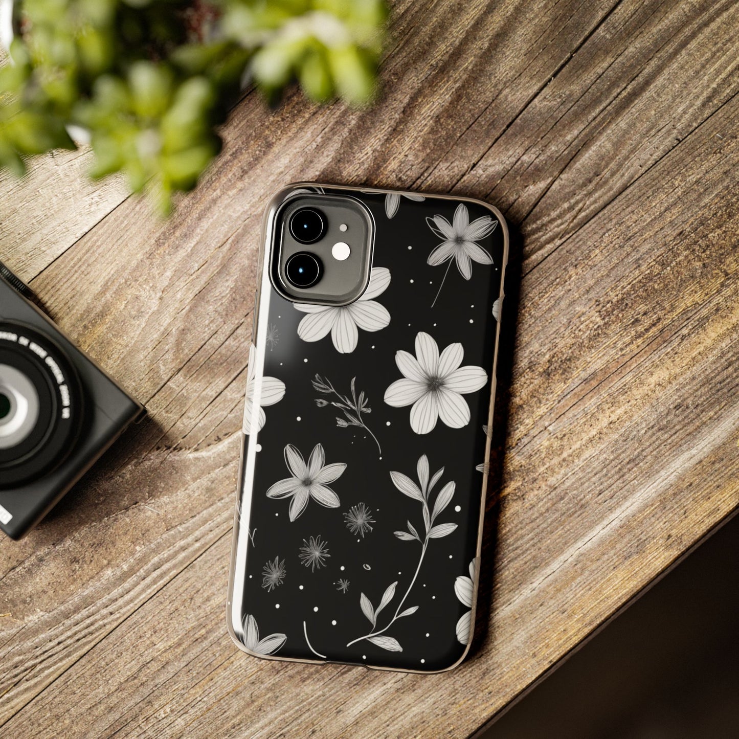 Elegant Floral Tough Phone Case for iPhone 16 15 14 13 12 11 X 8 7 Samsung Galaxy S24 S23 S22 S21