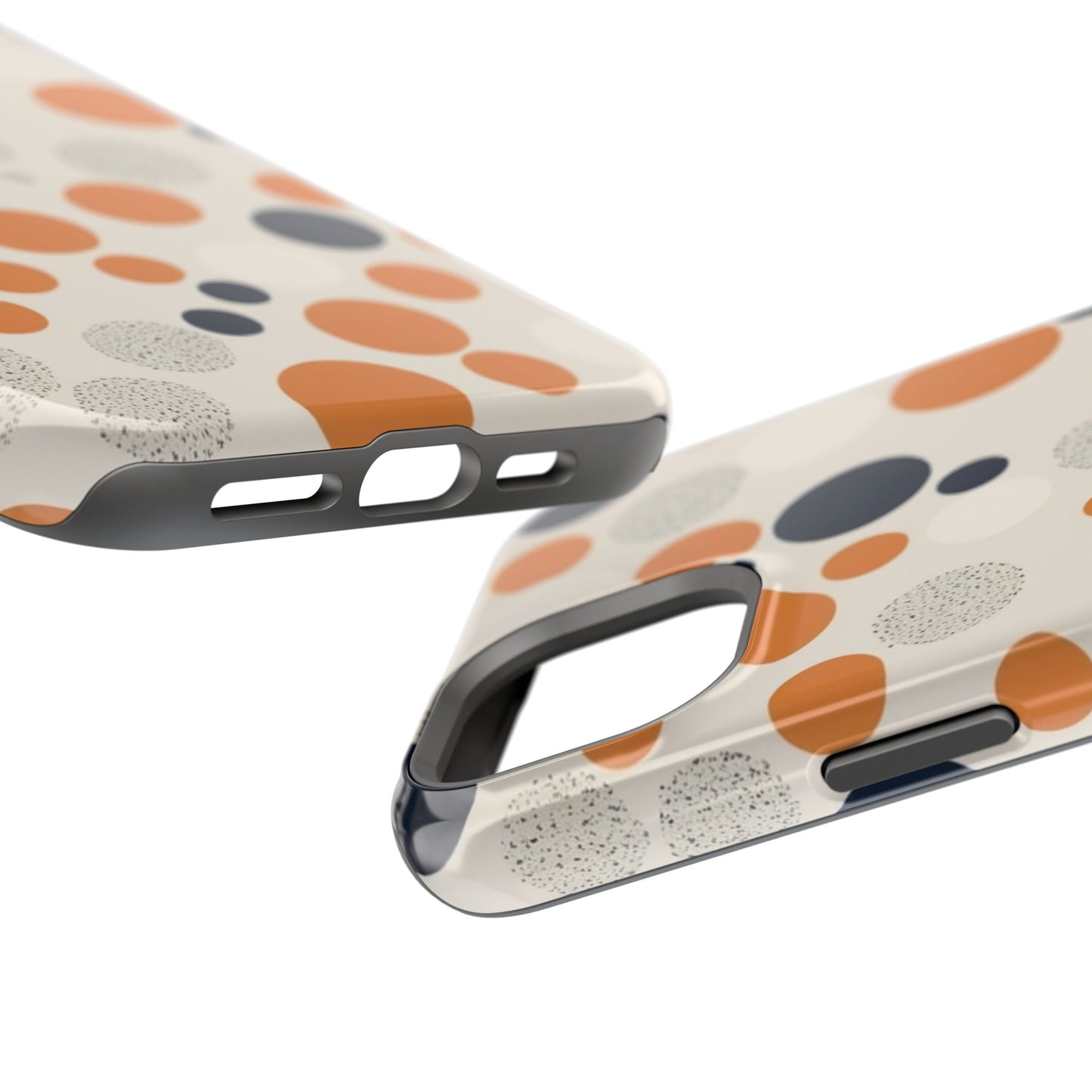 Orange Polka Dot Magnetic Phone Case