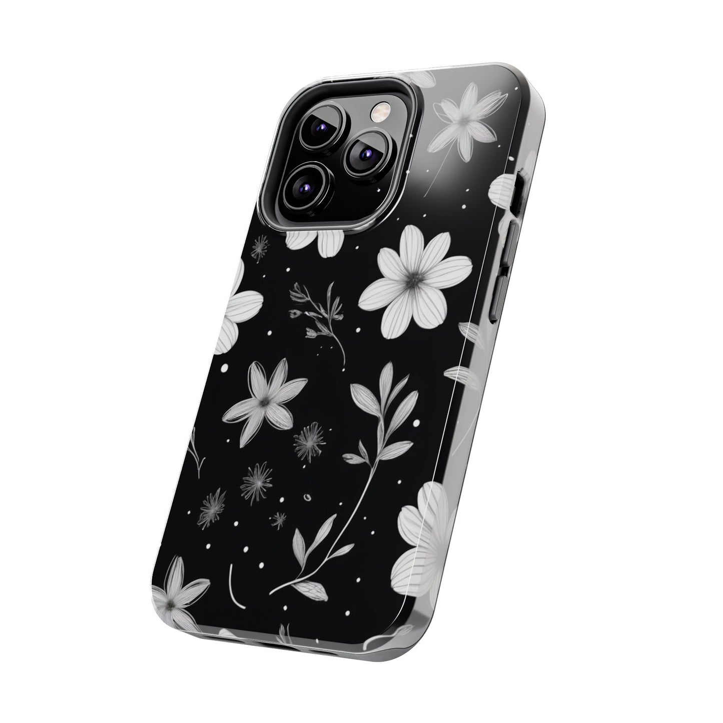 Elegant Floral Tough Phone Case for iPhone 16 15 14 13 12 11 X 8 7 Samsung Galaxy S24 S23 S22 S21