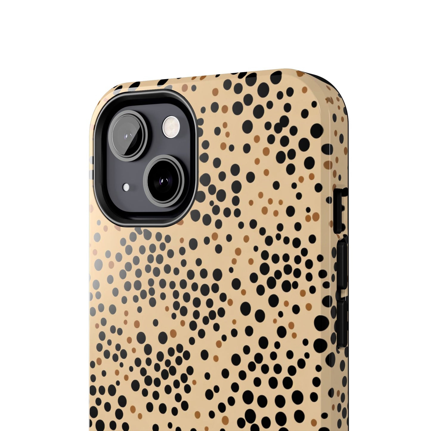 Tan and Black Dot Tough Phone Case