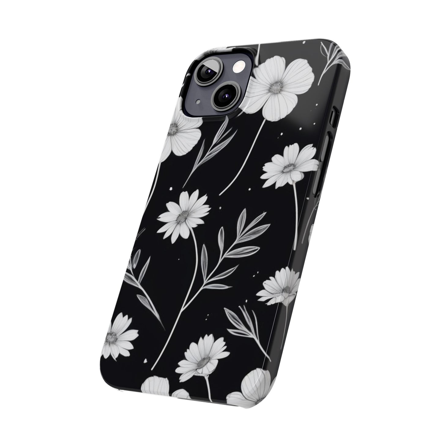 Floral Slim Phone Case for iPhone