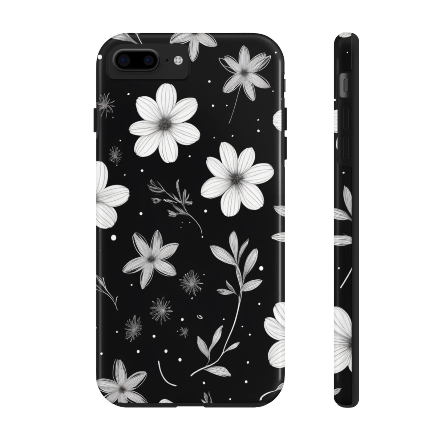 Elegant Floral Tough Phone Case for iPhone 16 15 14 13 12 11 X 8 7 Samsung Galaxy S24 S23 S22 S21