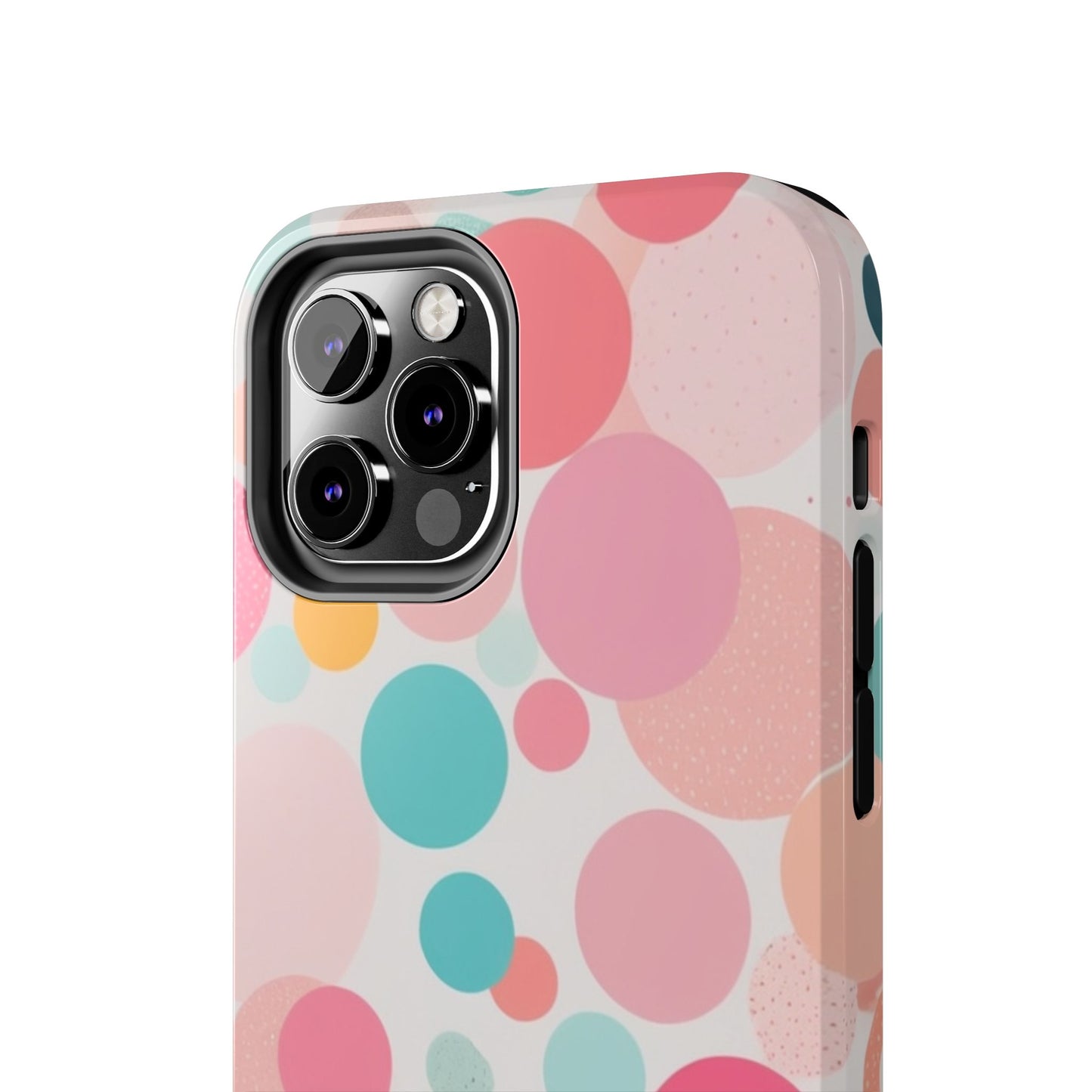 Pink Polka Dot Phone Case for iPhone 16 15 14 13 12 11 X 8 7 Samsung Galaxy S24 S23 S22 S21
