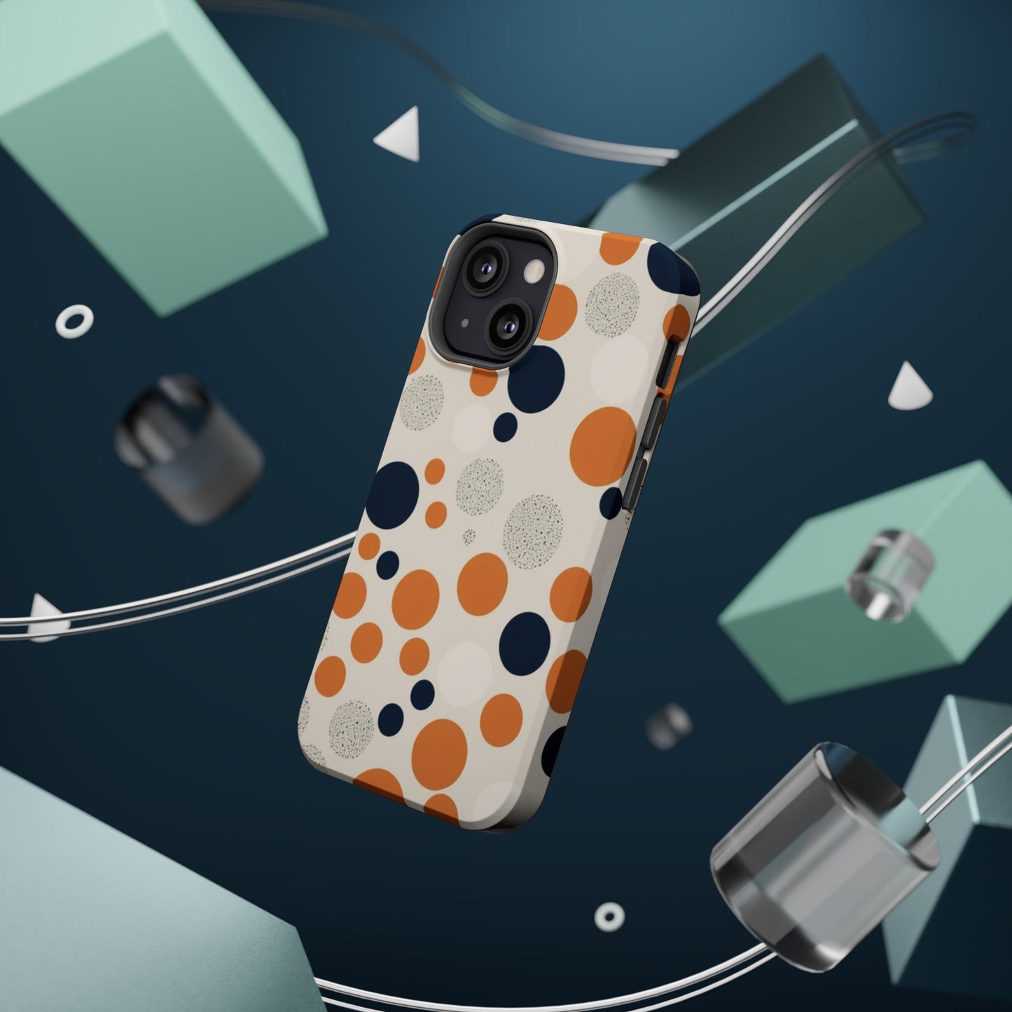 Orange Polka Dot Magnetic Phone Case