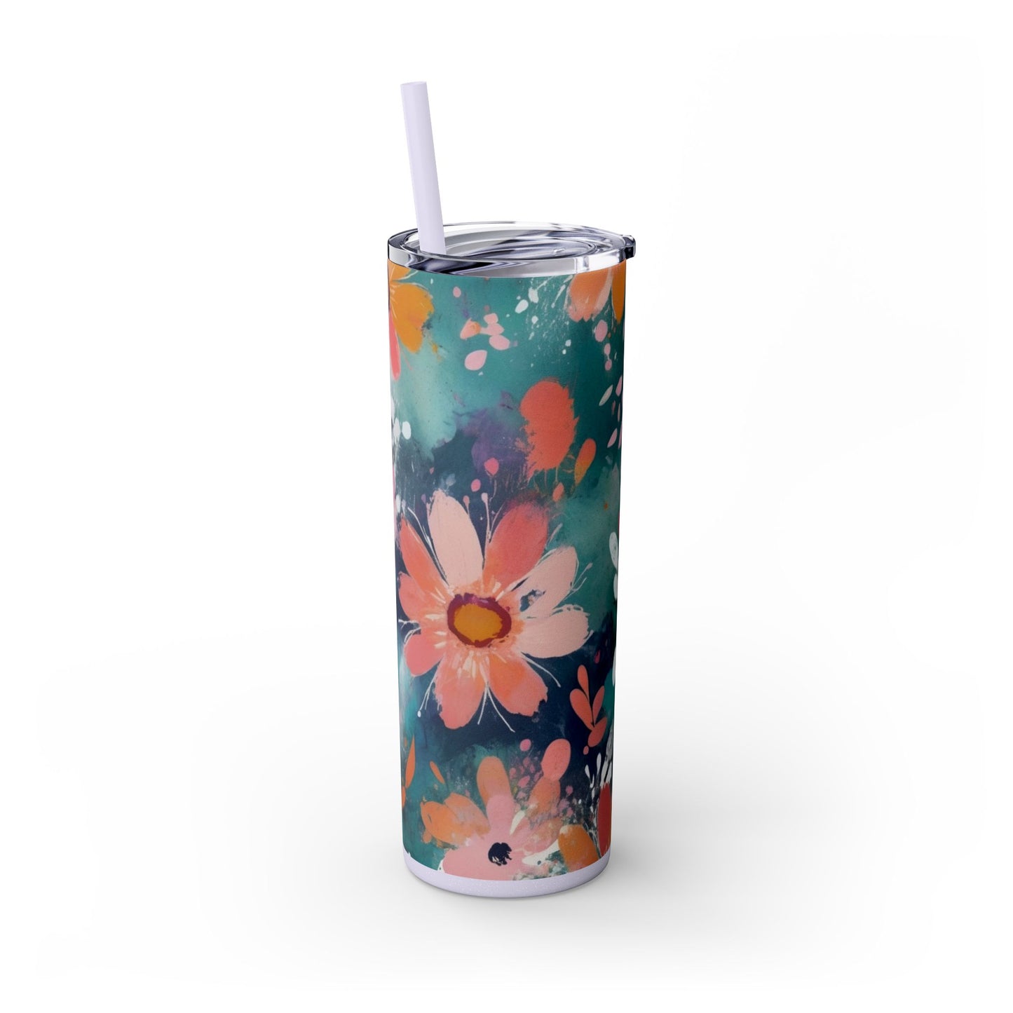 20oz Vibrant Floral Skinny Tumbler
