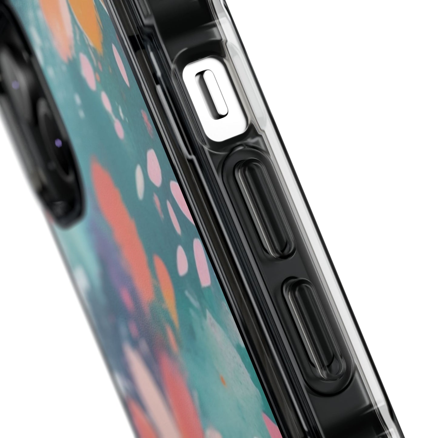 Pastel Floral Magnetic Clear Impact Case for iPhone 16 15 14