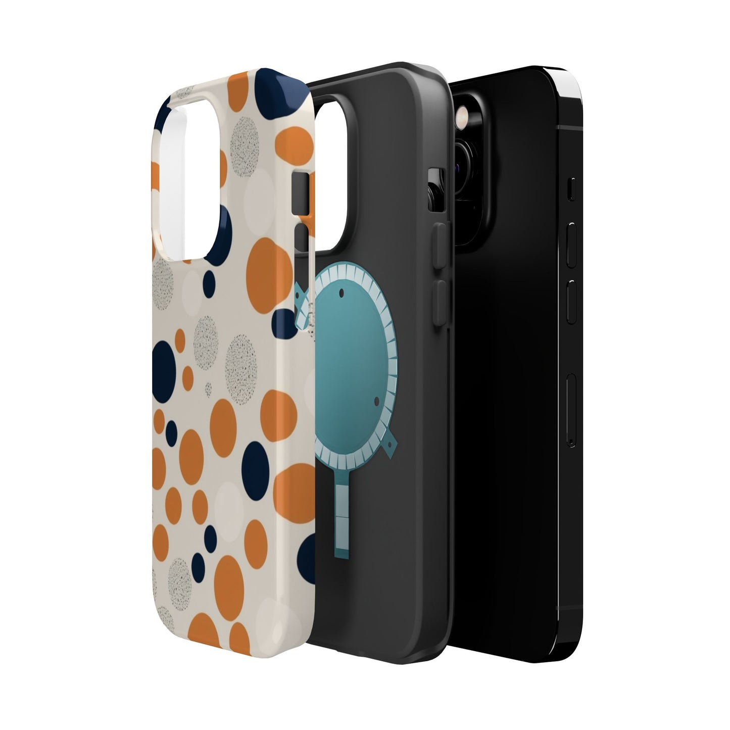 Orange Polka Dot Magnetic Phone Case