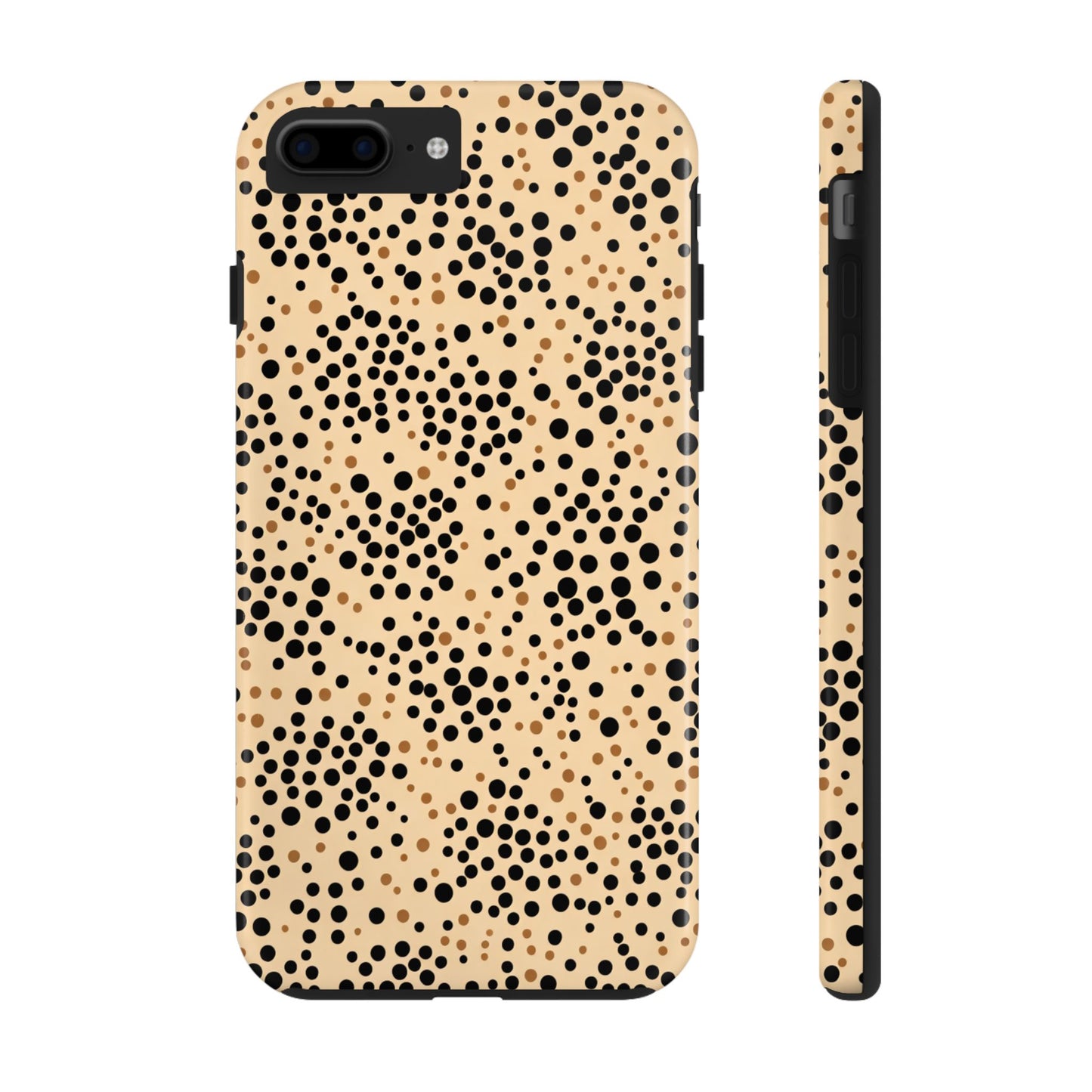 Tan and Black Dot Tough Phone Case