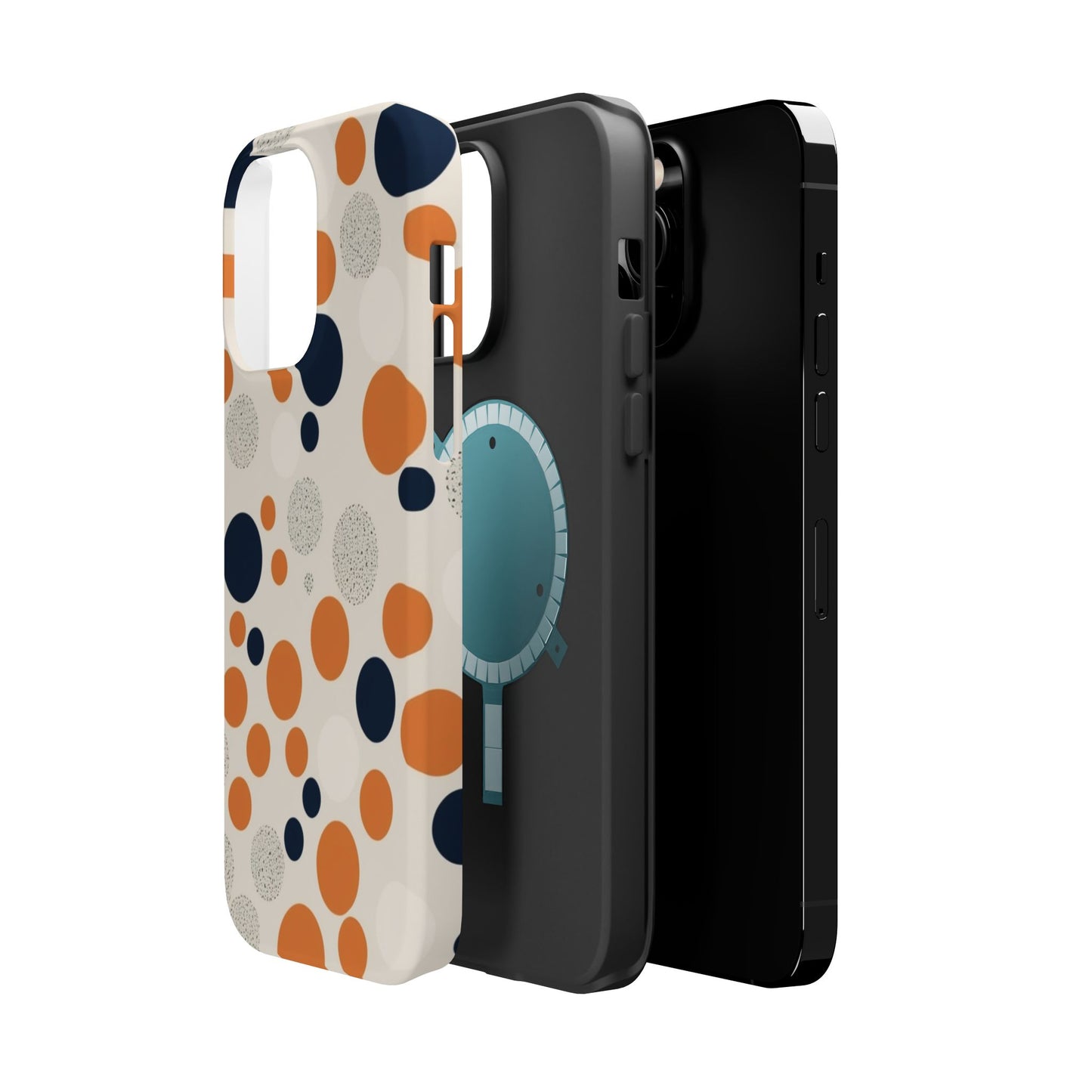 Orange Polka Dot Magnetic Phone Case