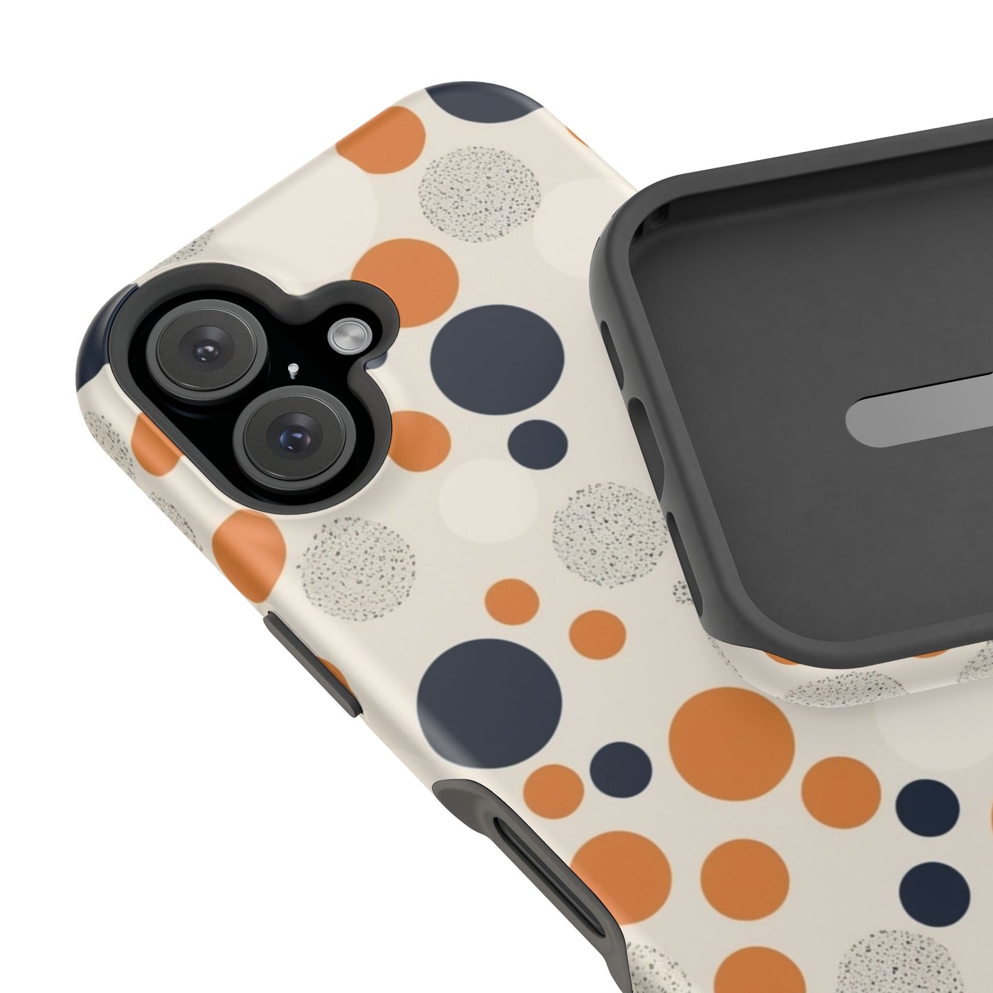 Orange Polka Dot Magnetic Phone Case