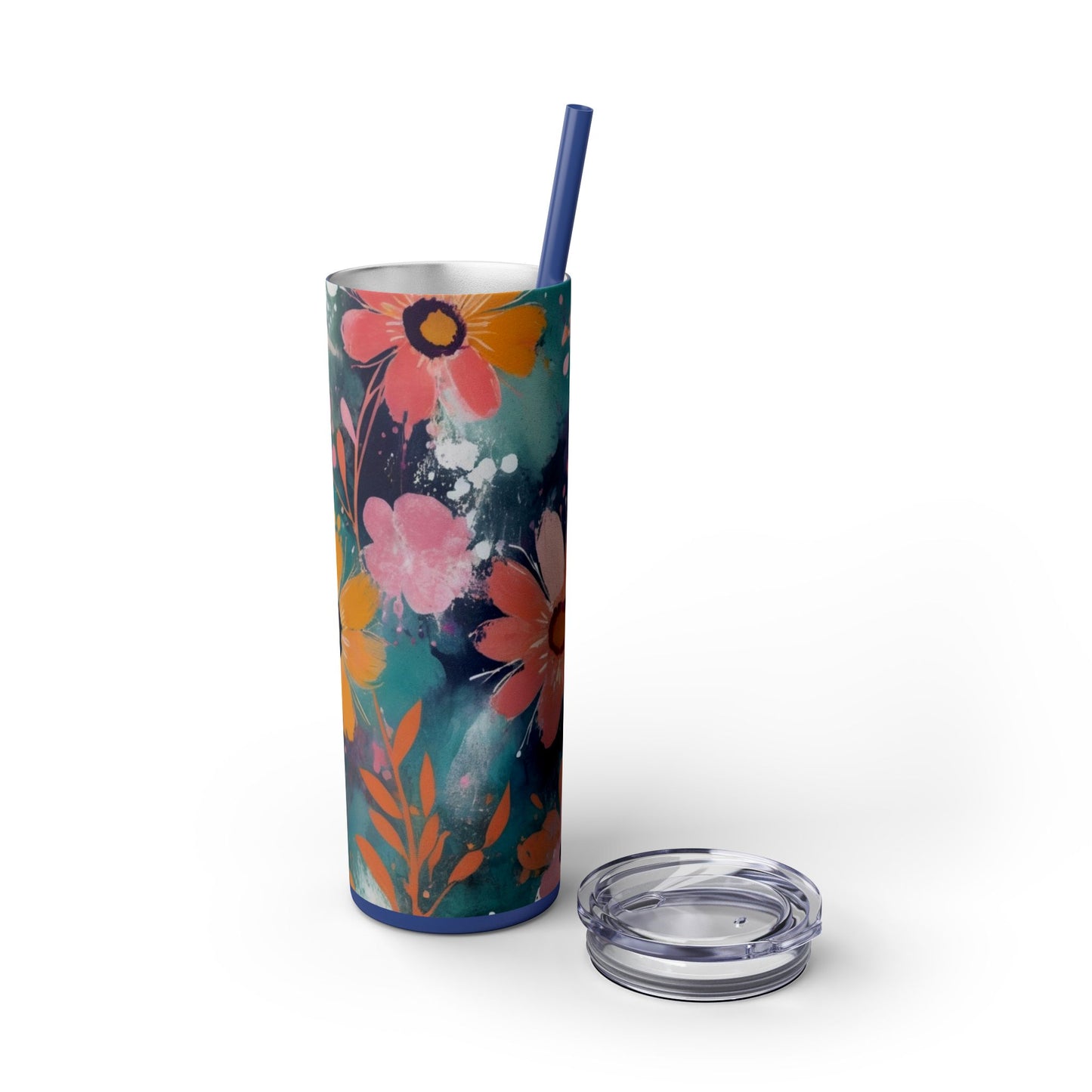 20oz Vibrant Floral Skinny Tumbler