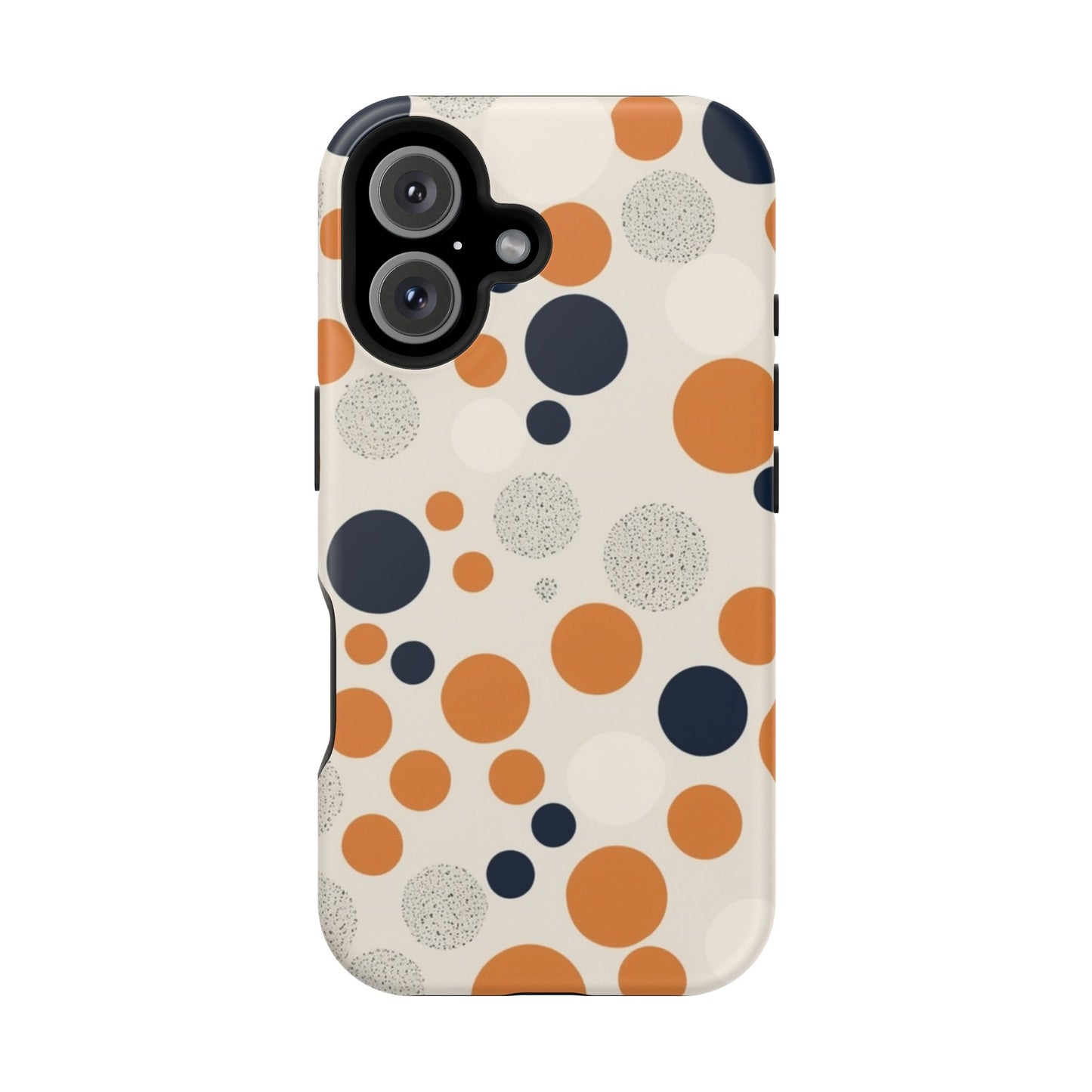 Orange Polka Dot Magnetic Phone Case