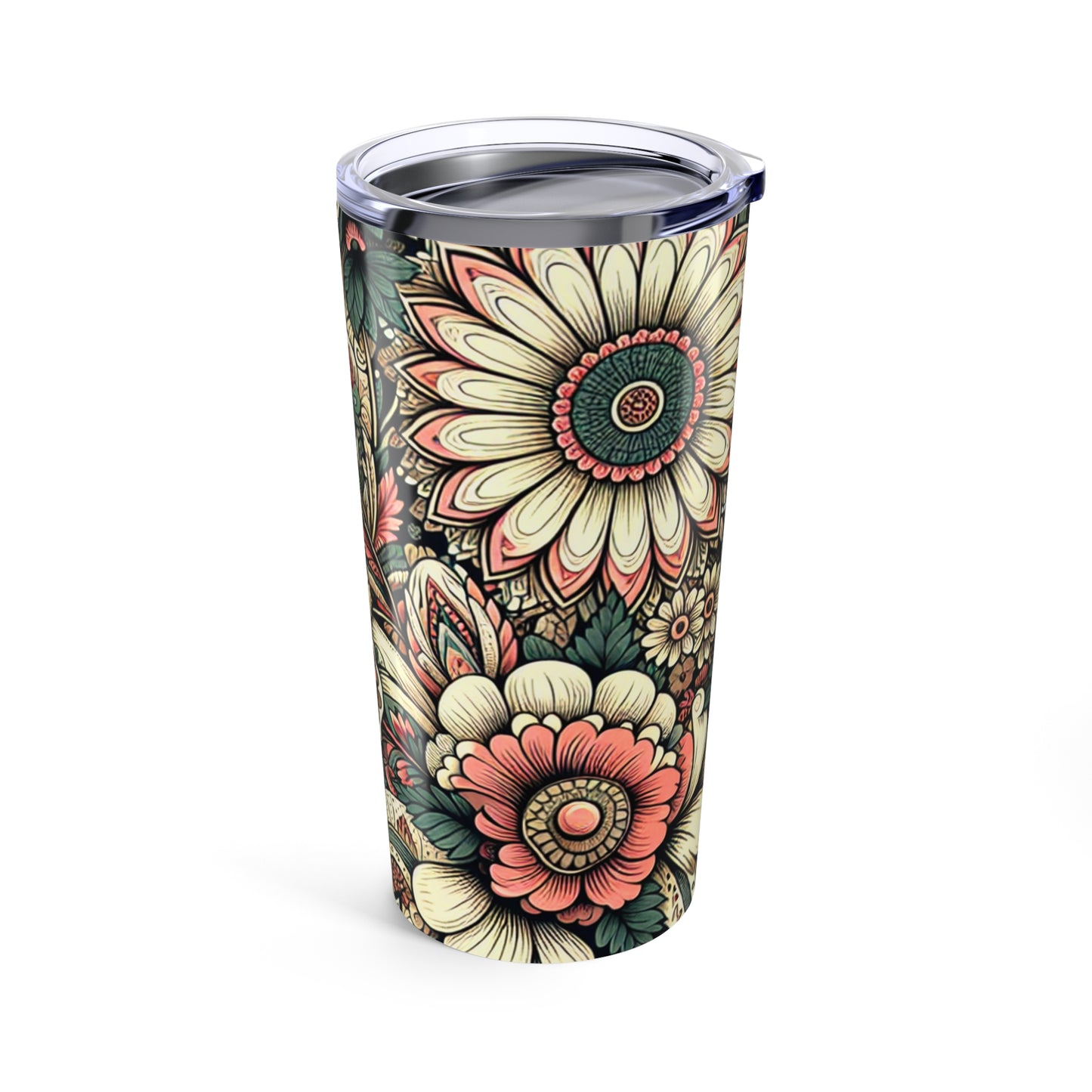 Boho Floral Tumbler 20oz