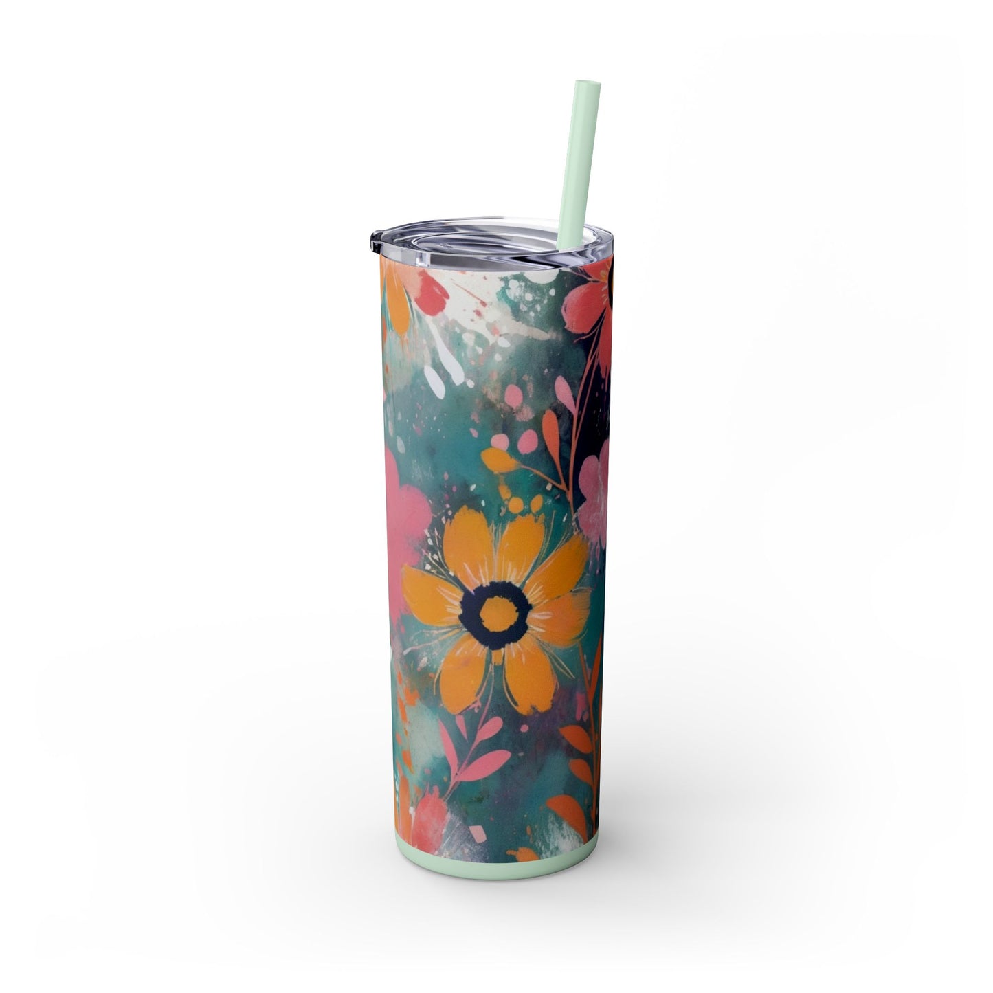 20oz Vibrant Floral Skinny Tumbler