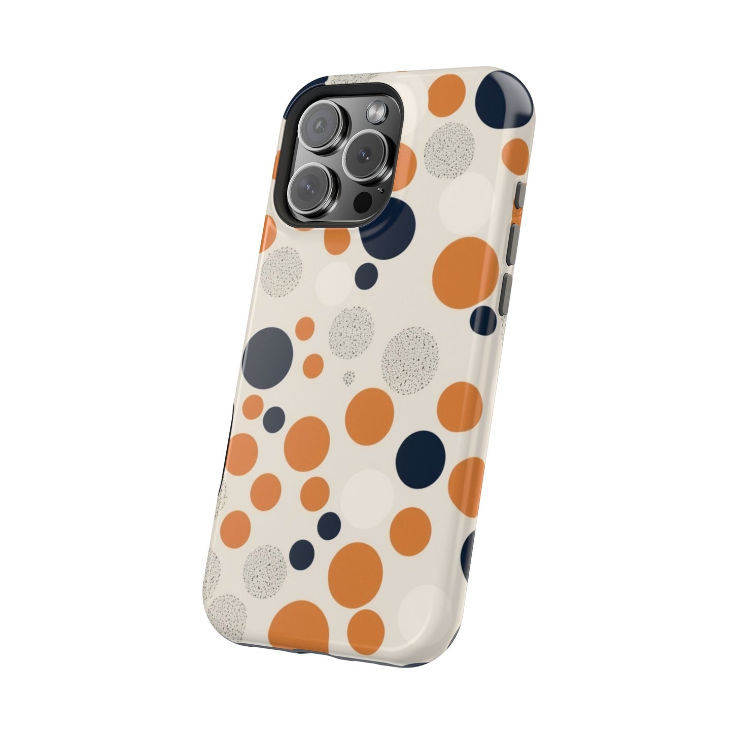 Orange Polka Dot Magnetic Phone Case