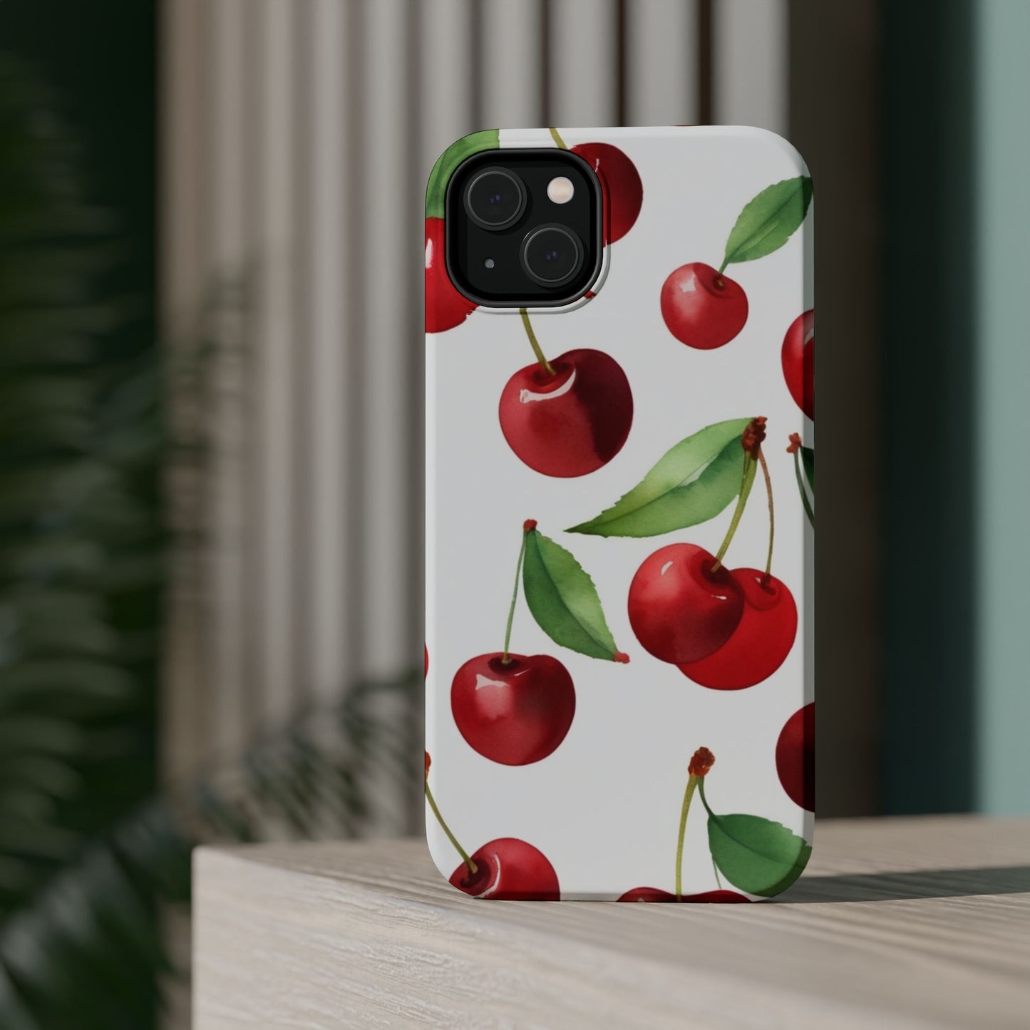 Cherry Print Magnetic Tough Case