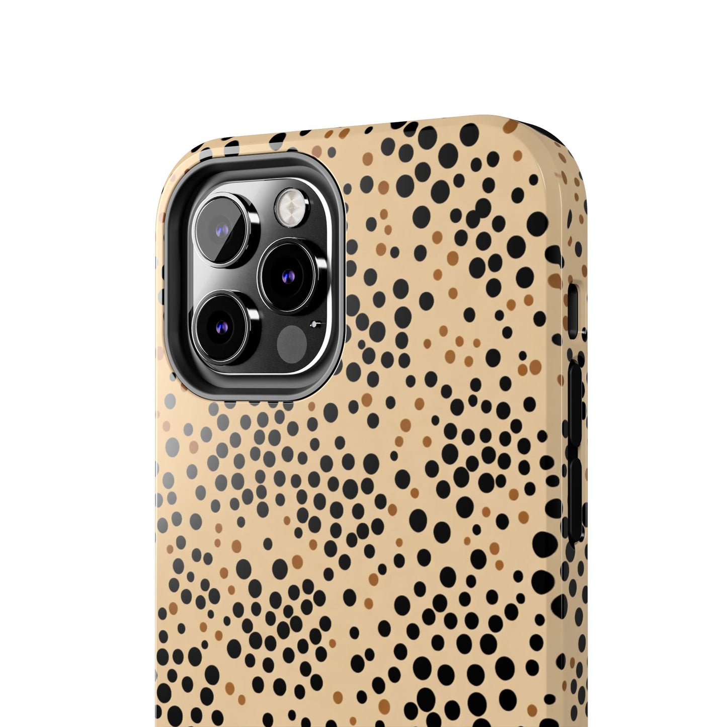Tan and Black Dot Tough Phone Case
