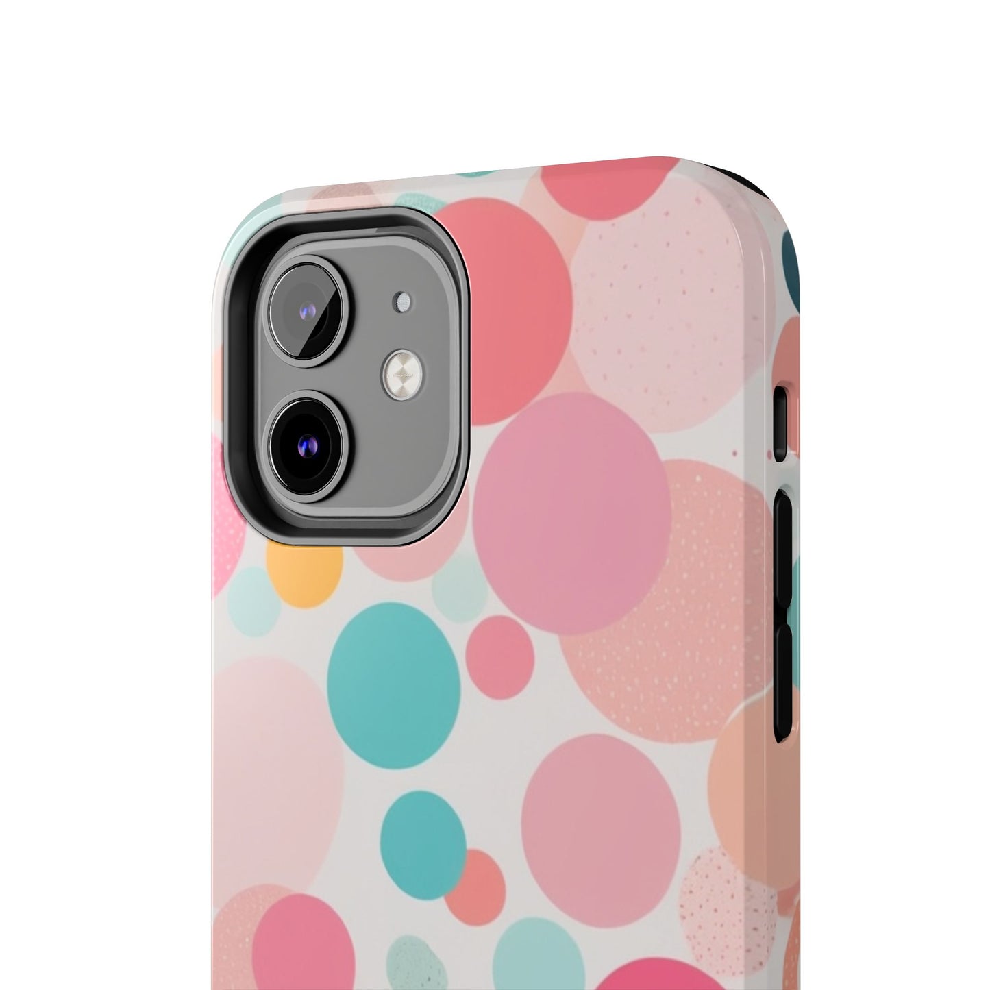 Pink Polka Dot Phone Case for iPhone 16 15 14 13 12 11 X 8 7 Samsung Galaxy S24 S23 S22 S21
