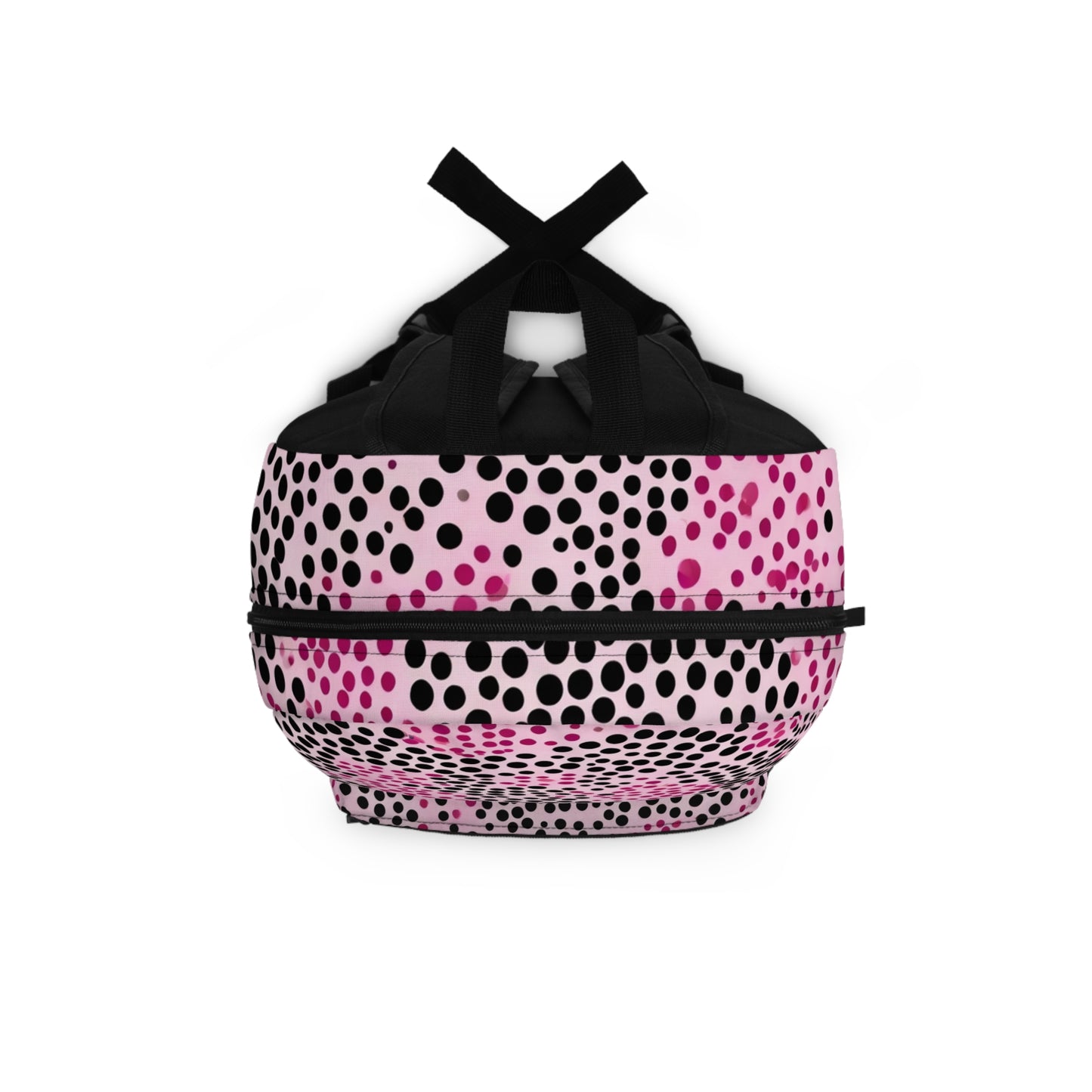 Pink and Back Dot Backpack