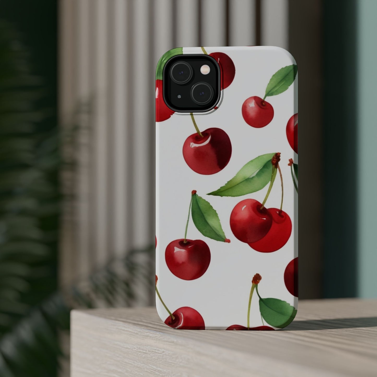 Cherry Print Magnetic Tough Case