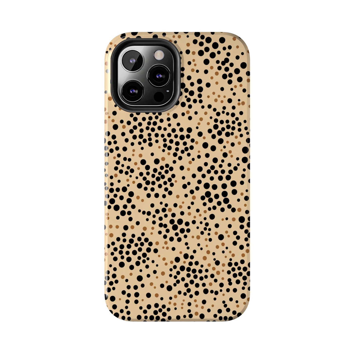 Tan and Black Dot Tough Phone Case