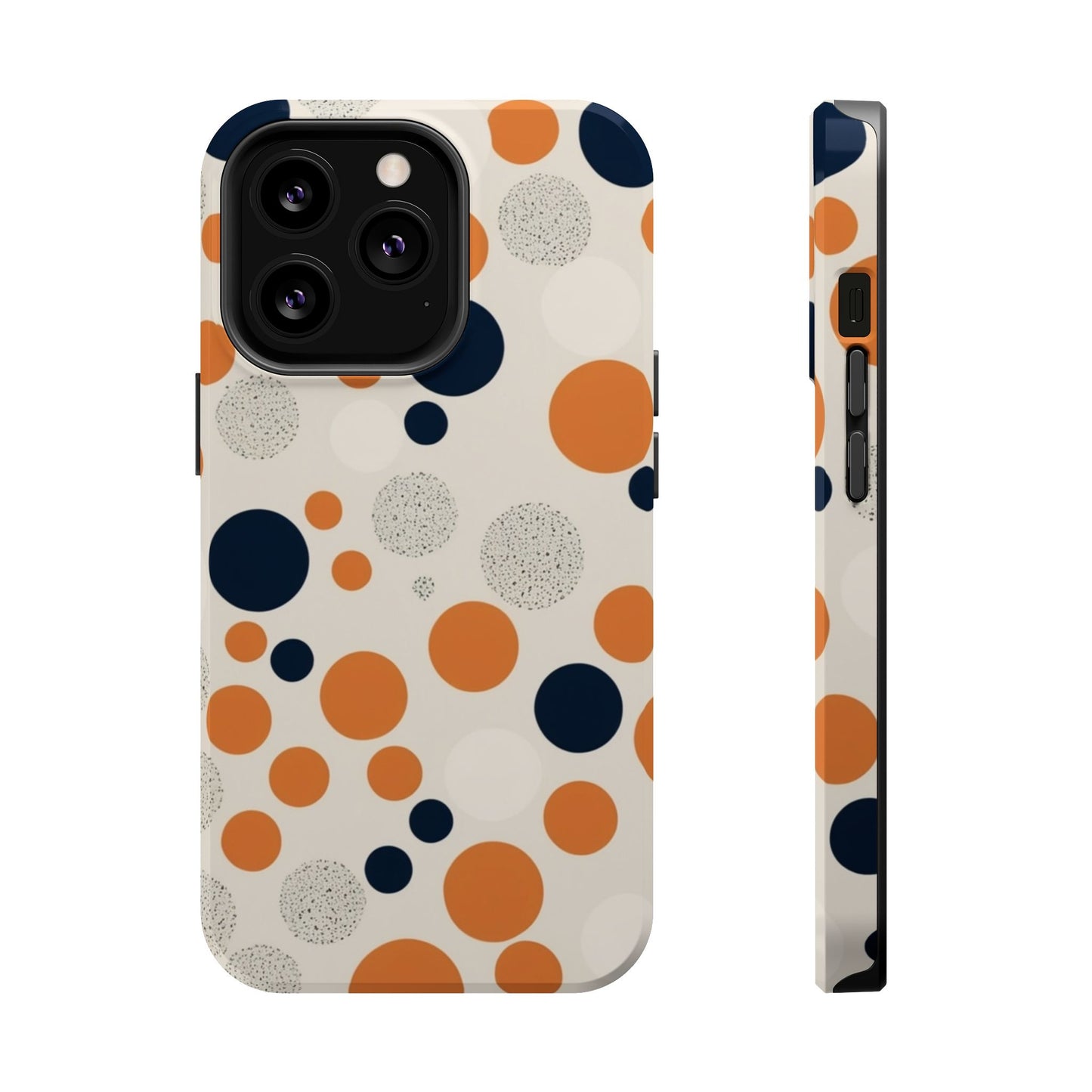 Orange Polka Dot Magnetic Phone Case