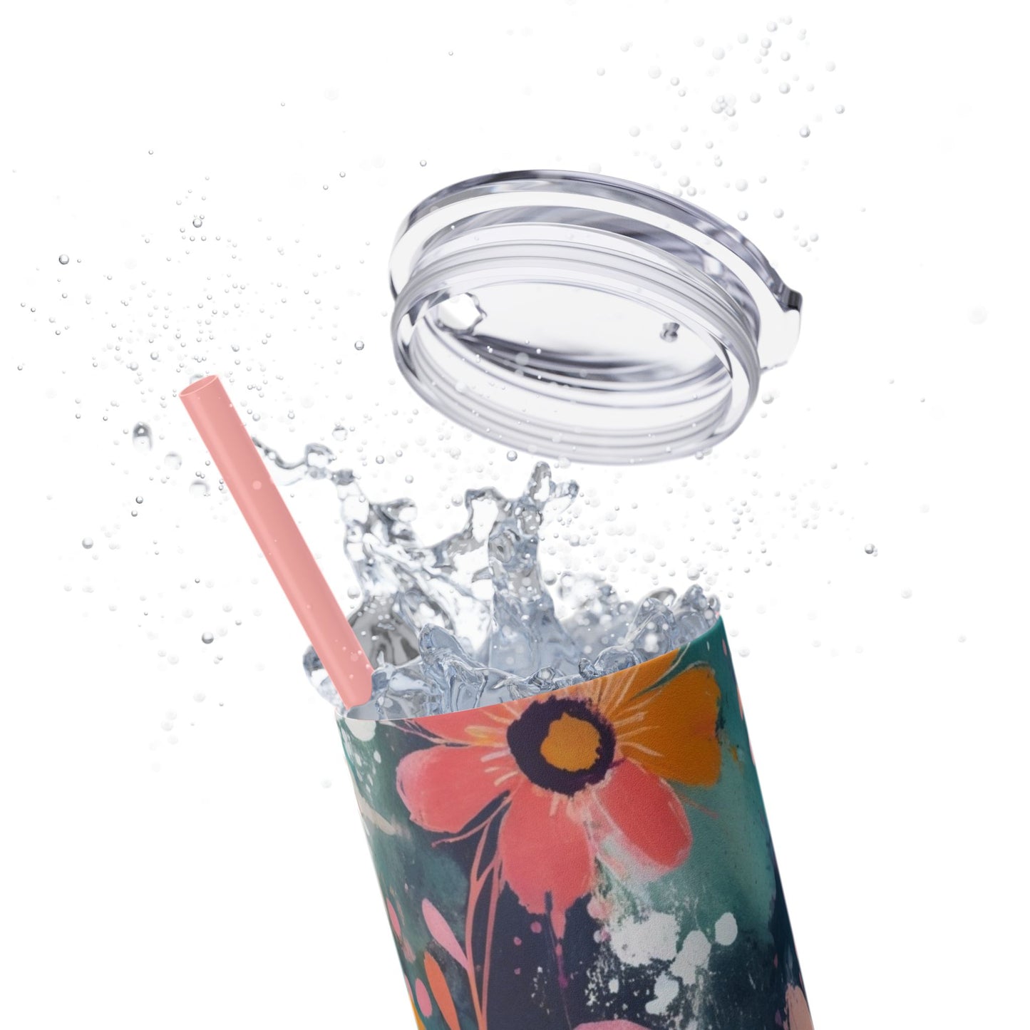 20oz Vibrant Floral Skinny Tumbler