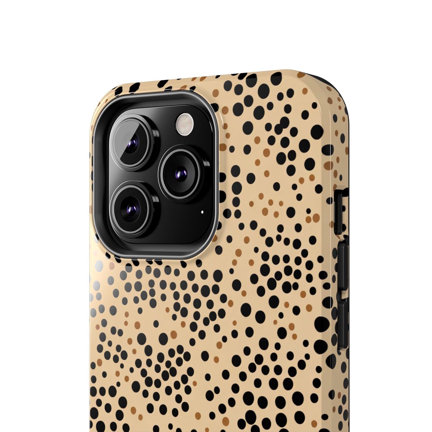 Tan and Black Dot Tough Phone Case