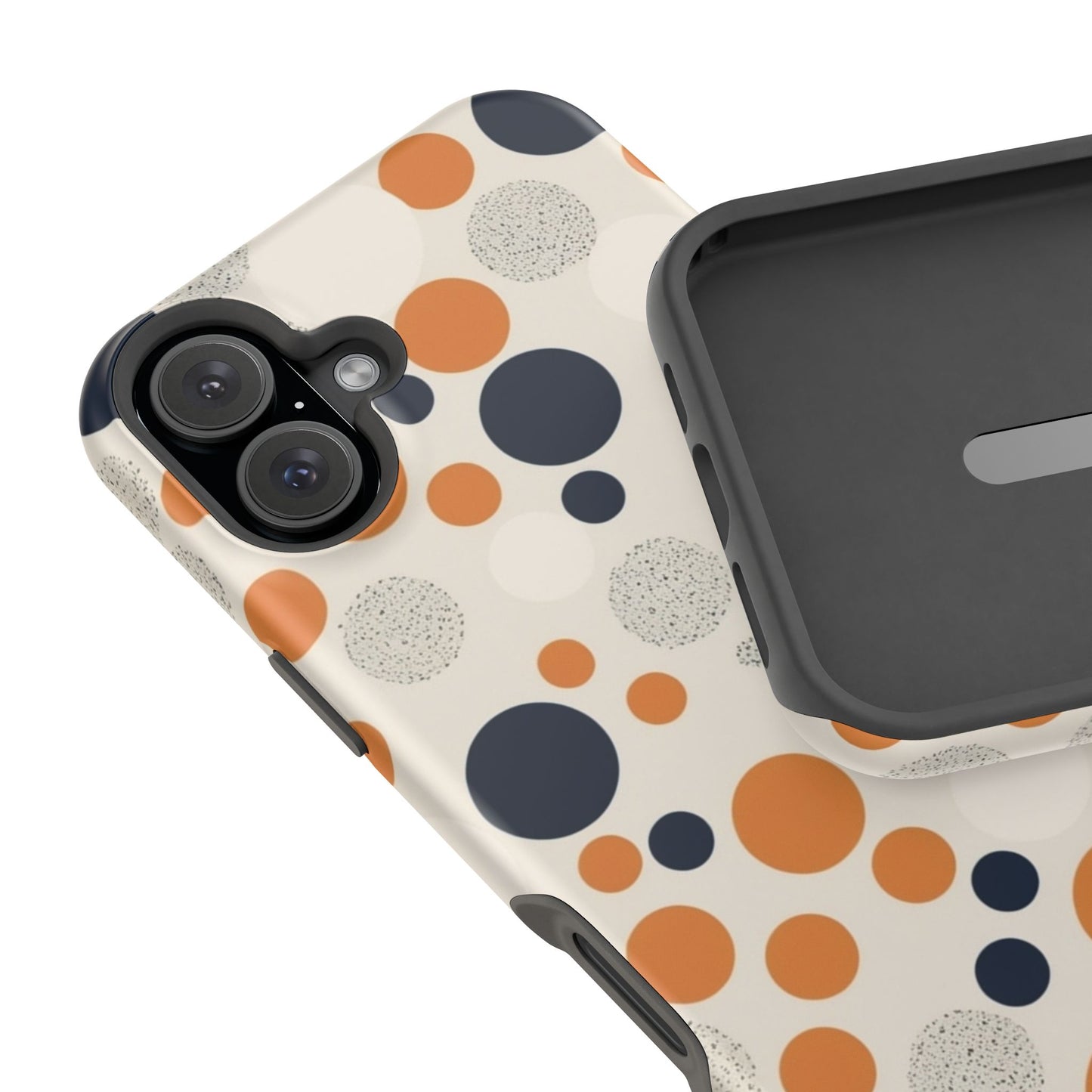 Orange Polka Dot Magnetic Phone Case