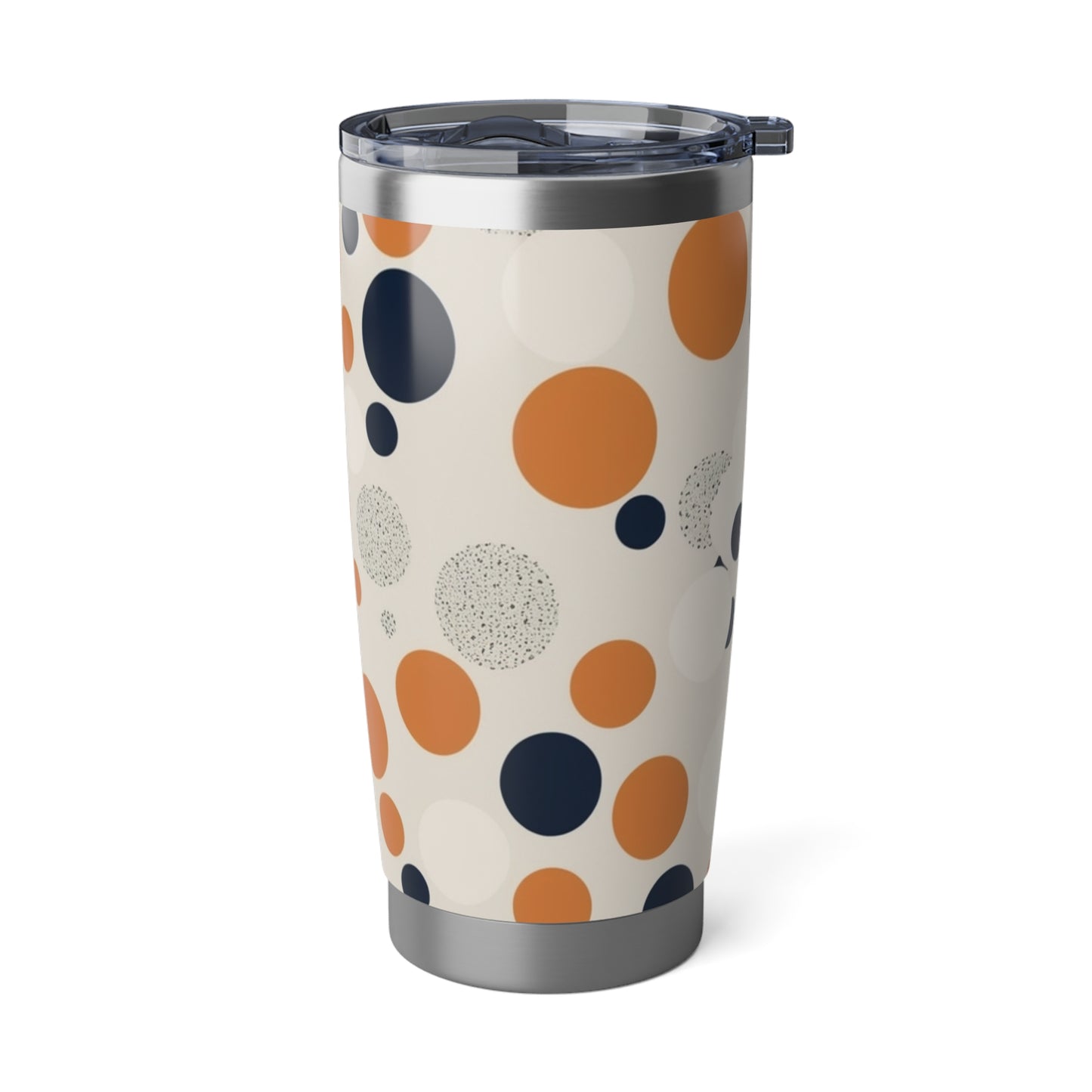 Orange Polka Dot Travel Tumbler 20oz