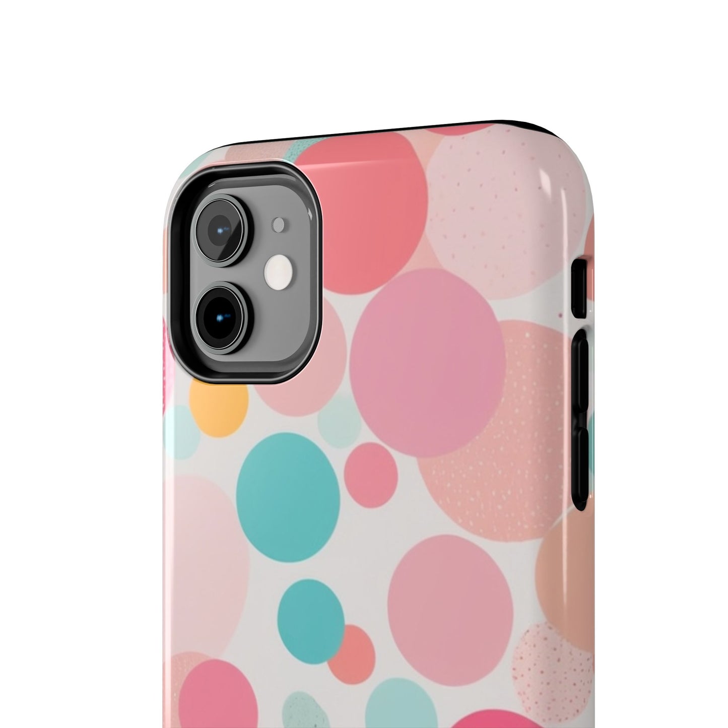 Pink Polka Dot Phone Case for iPhone 16 15 14 13 12 11 X 8 7 Samsung Galaxy S24 S23 S22 S21