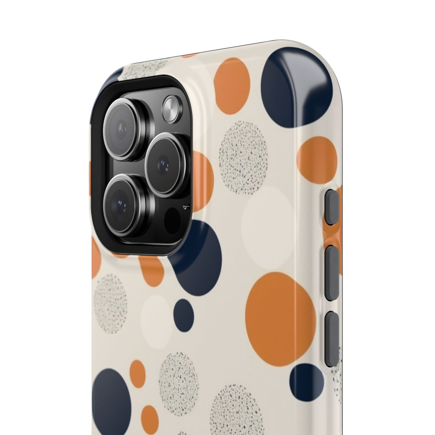Orange Polka Dot Magnetic Phone Case
