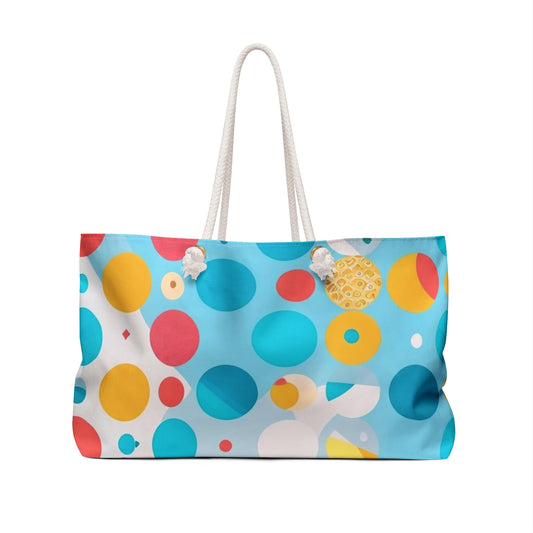 Abstract Dot Weekender Travel and Beach Bag