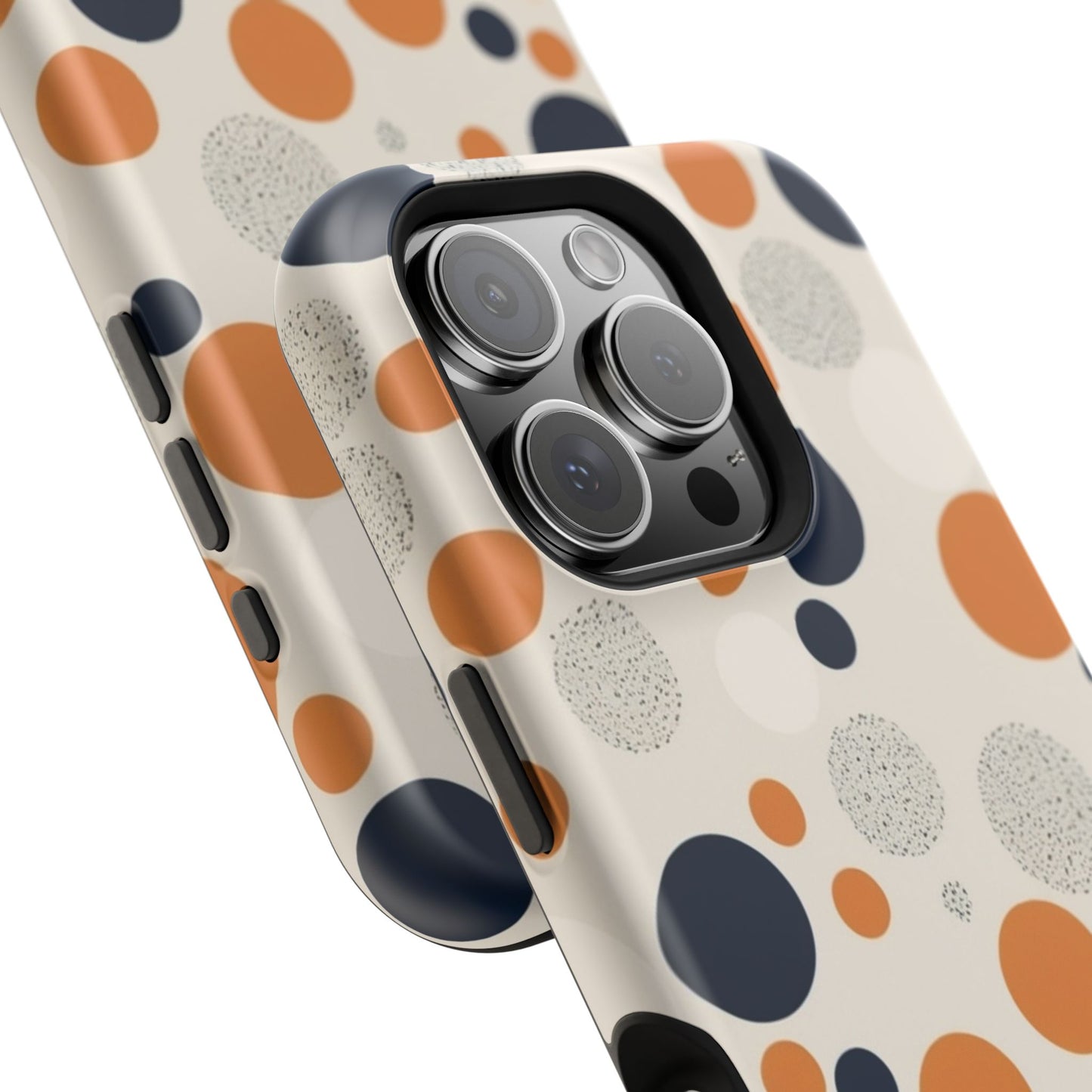 Orange Polka Dot Magnetic Phone Case