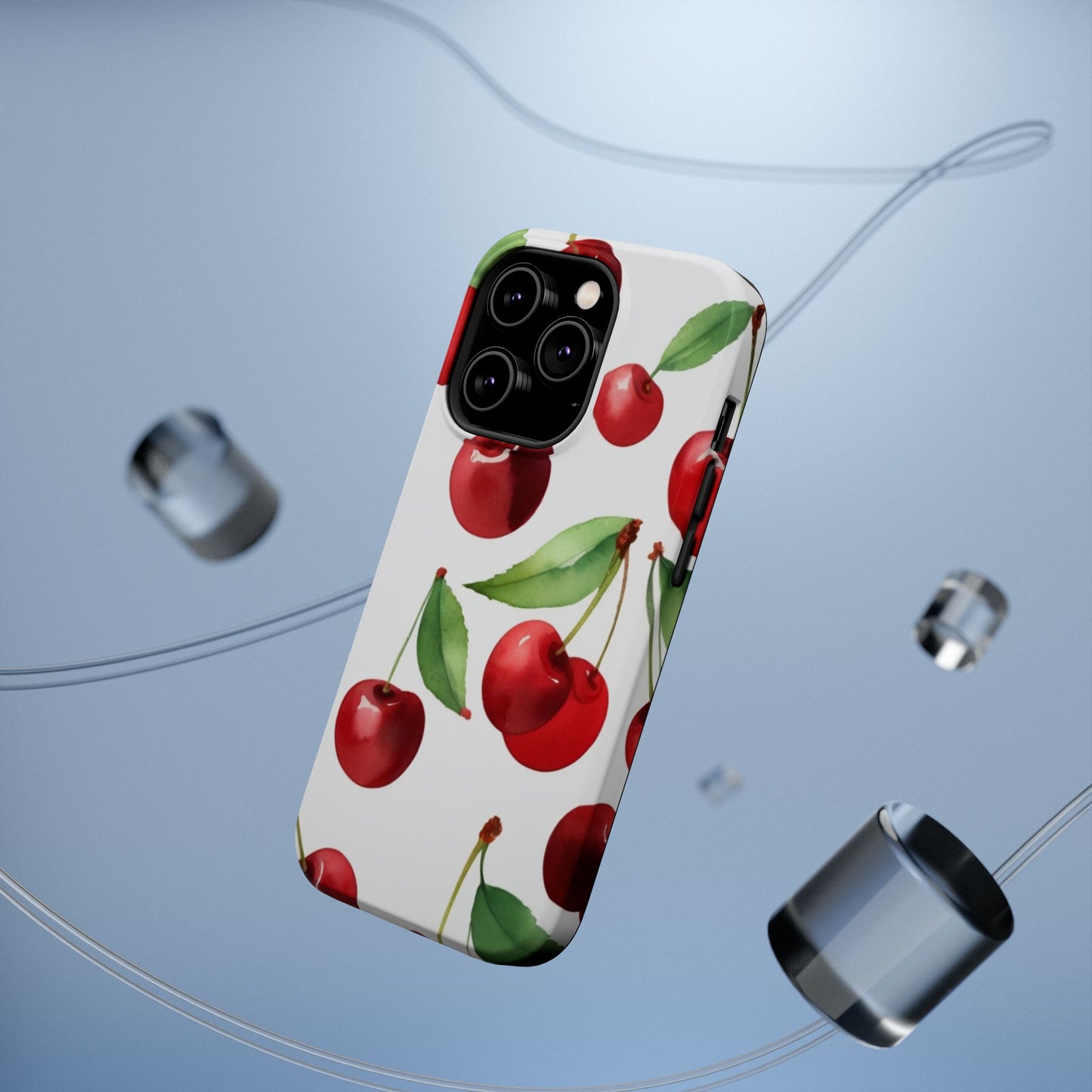 Cherry Print Magnetic Tough Case