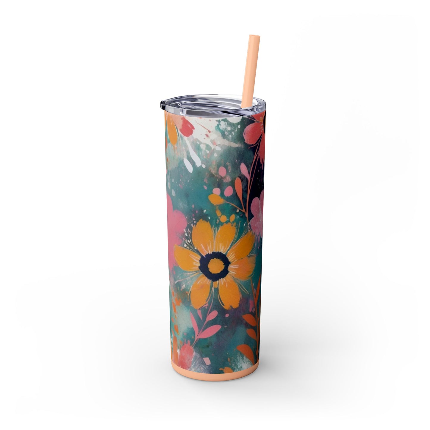 20oz Vibrant Floral Skinny Tumbler