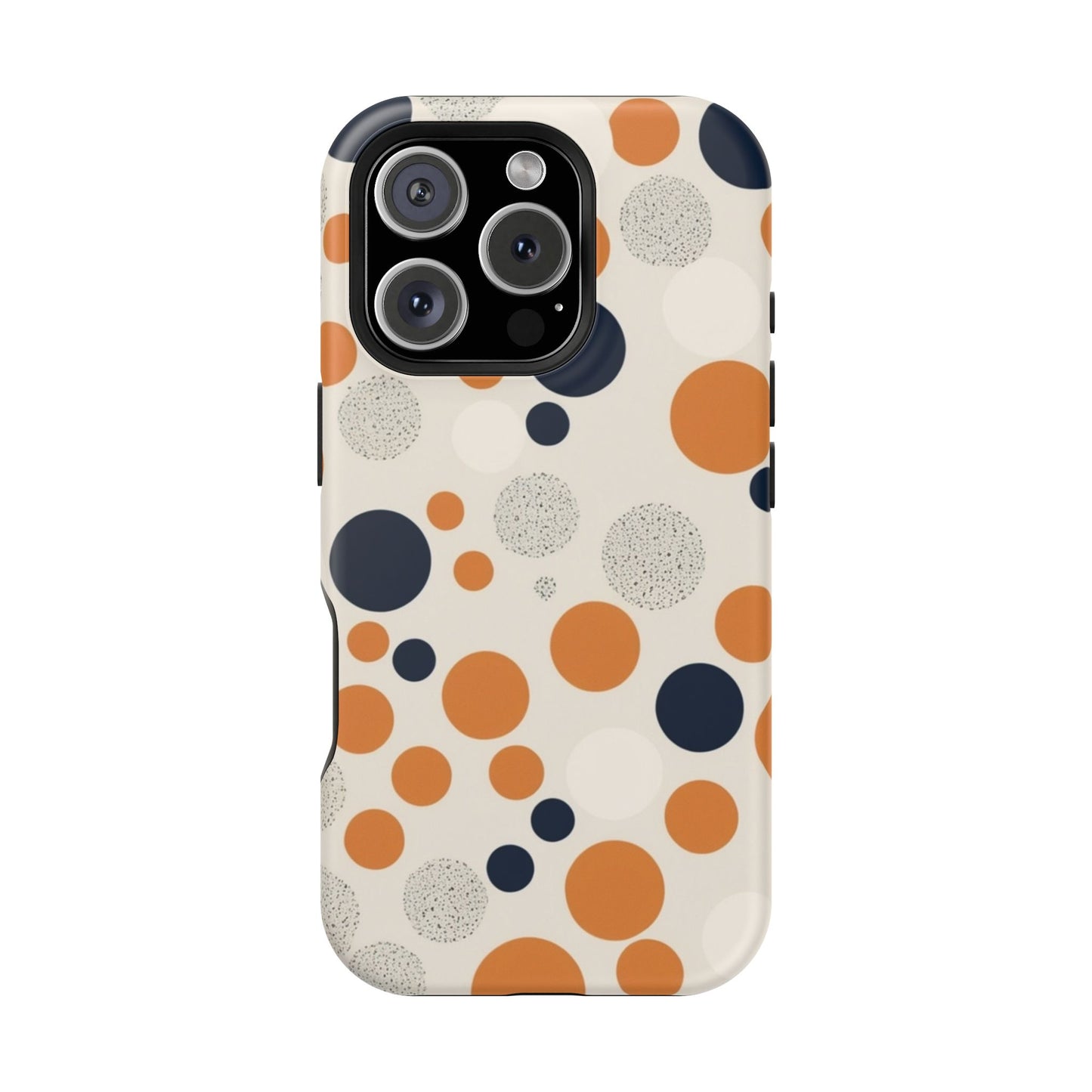 Orange Polka Dot Magnetic Phone Case