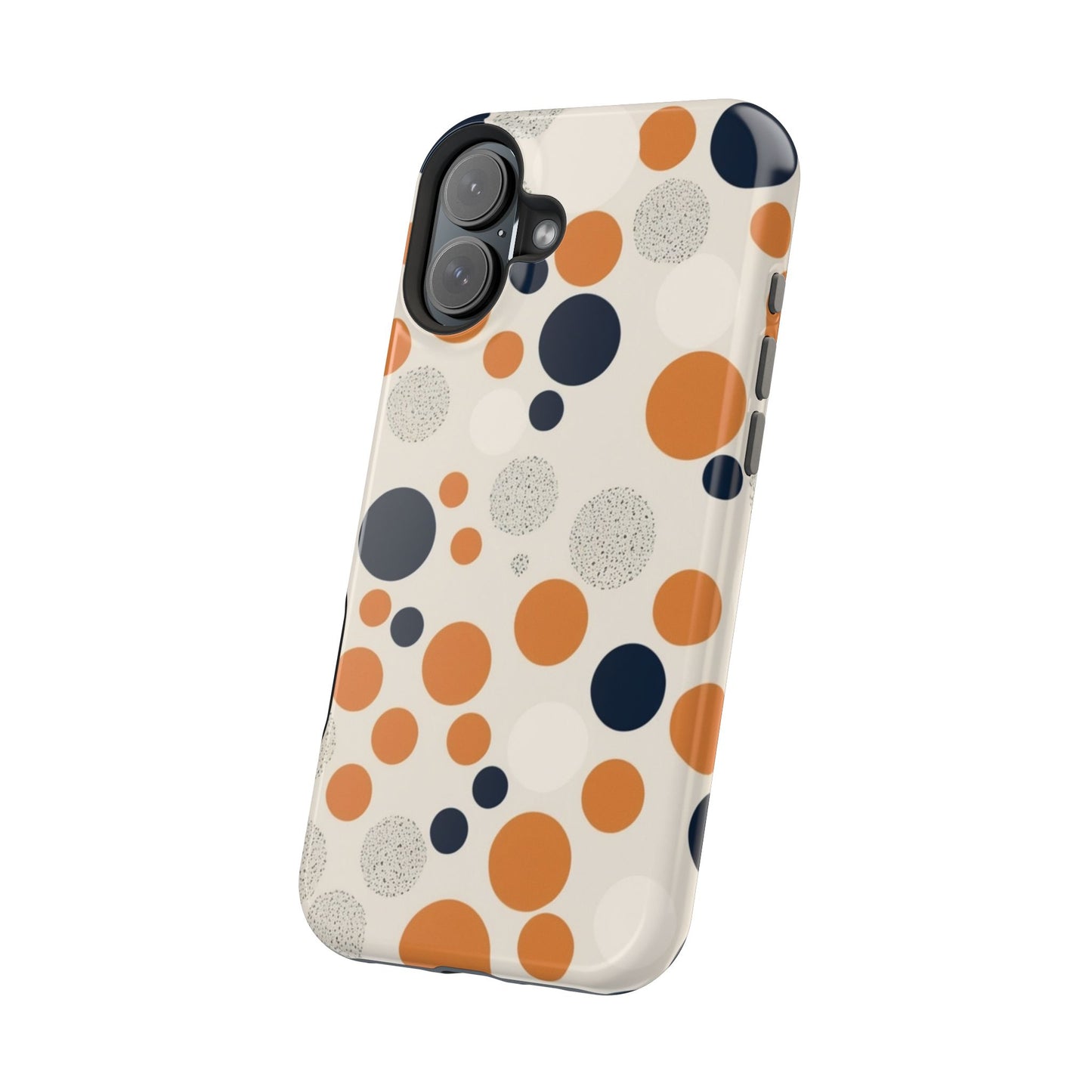 Orange Polka Dot Magnetic Phone Case