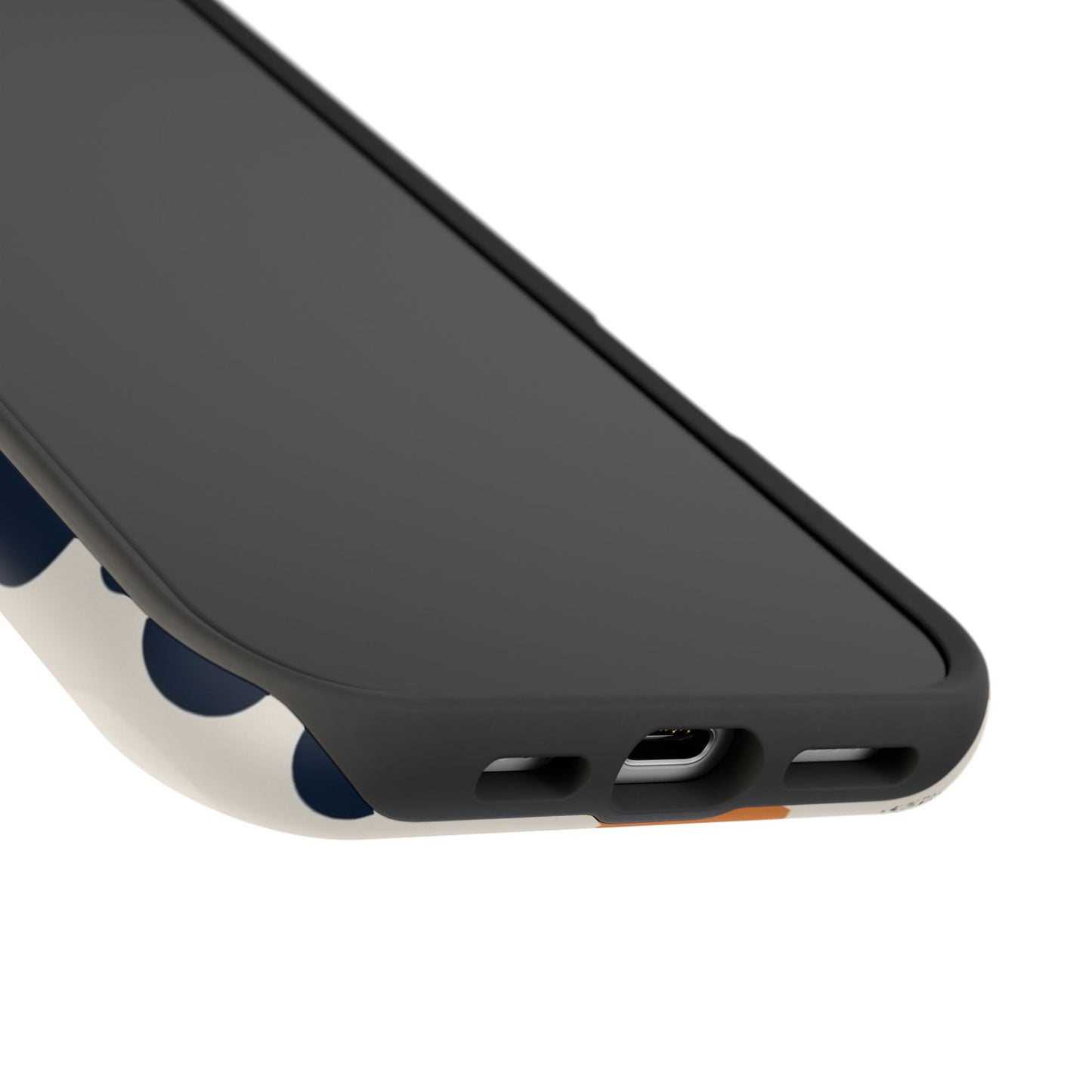 Orange Polka Dot Magnetic Phone Case