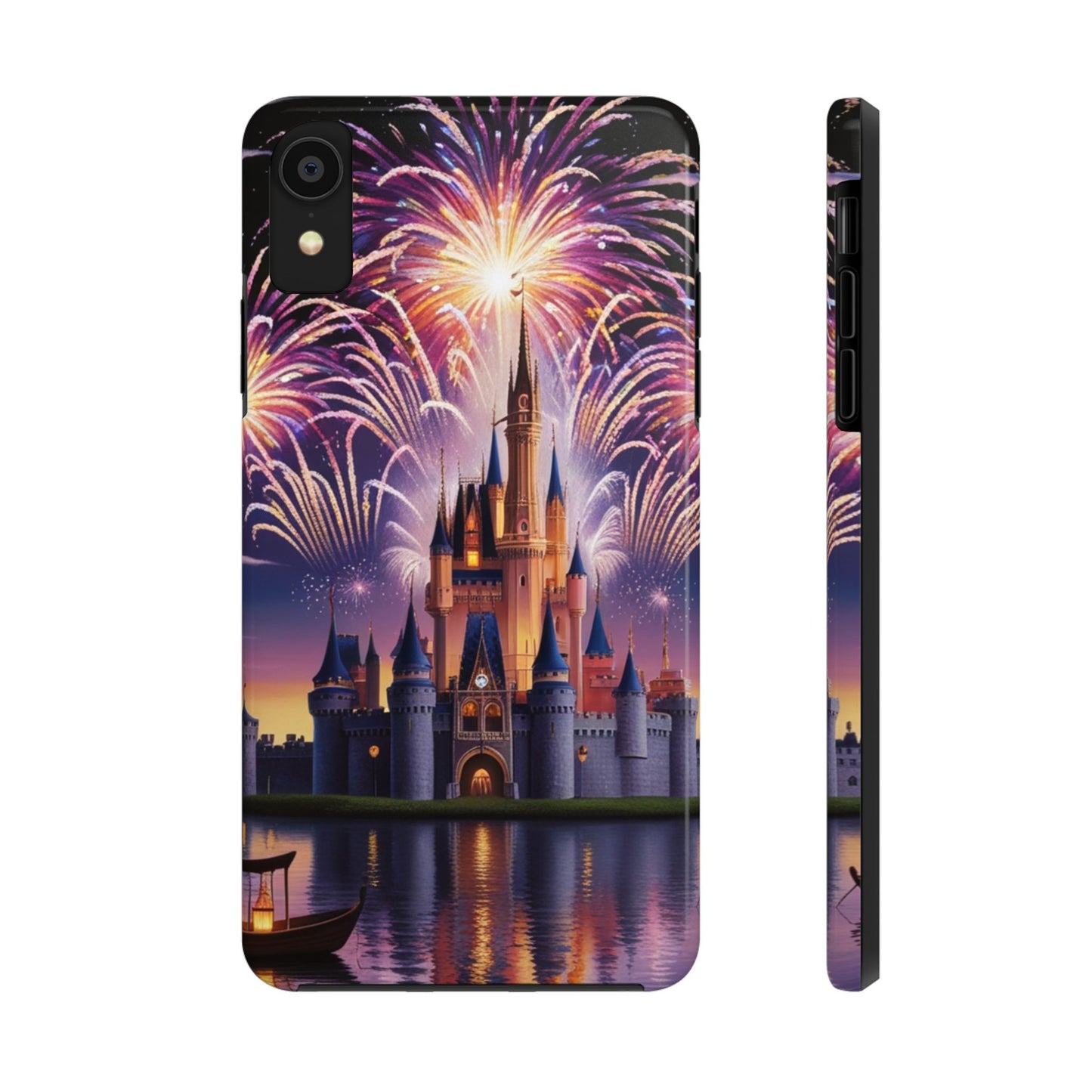 Magical Castle and Fireworks Tough Phone Case for iPhone 16 15 14 13 12 11 X 8 7 Samsung Galaxy S24 S23 S22 S21