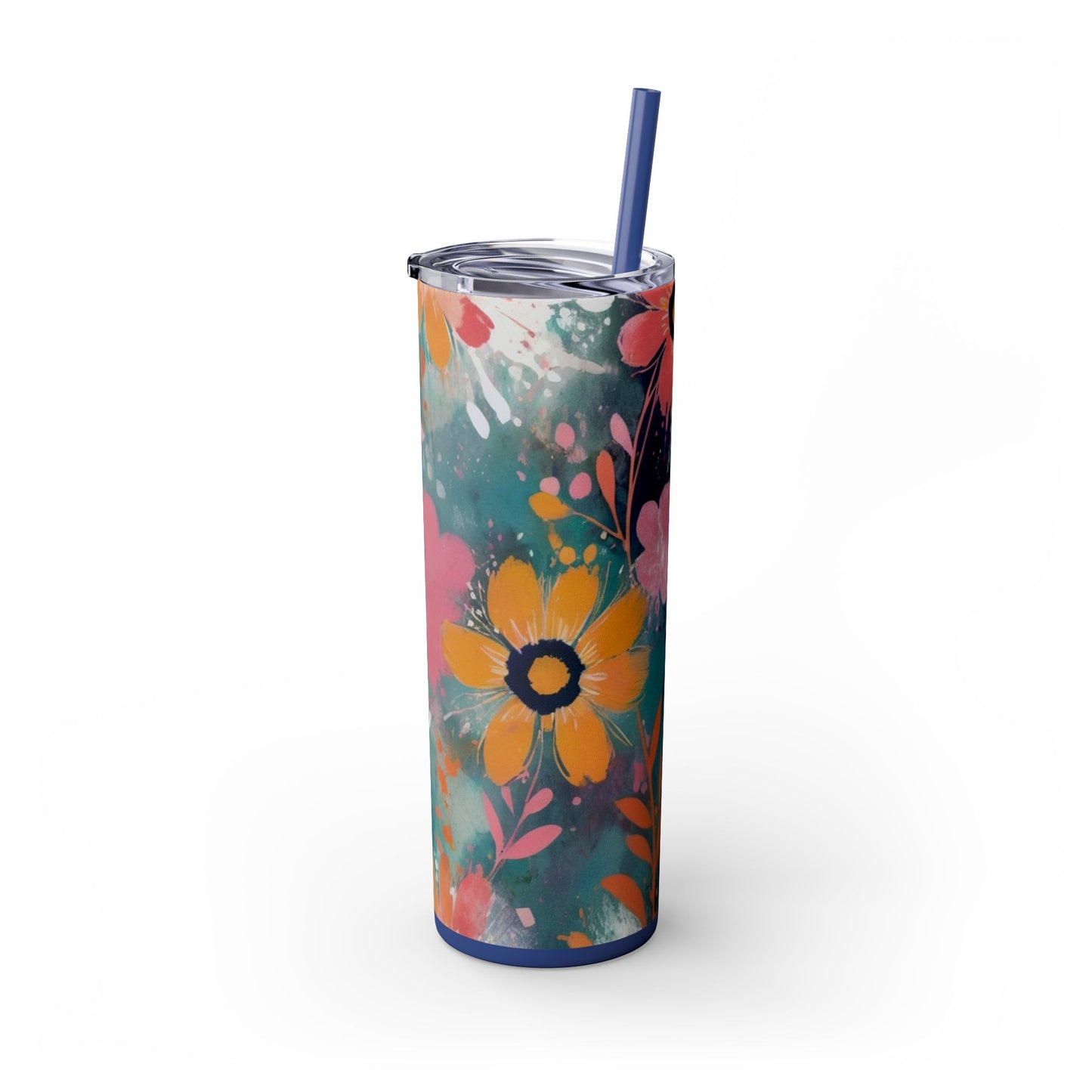 20oz Vibrant Floral Skinny Tumbler