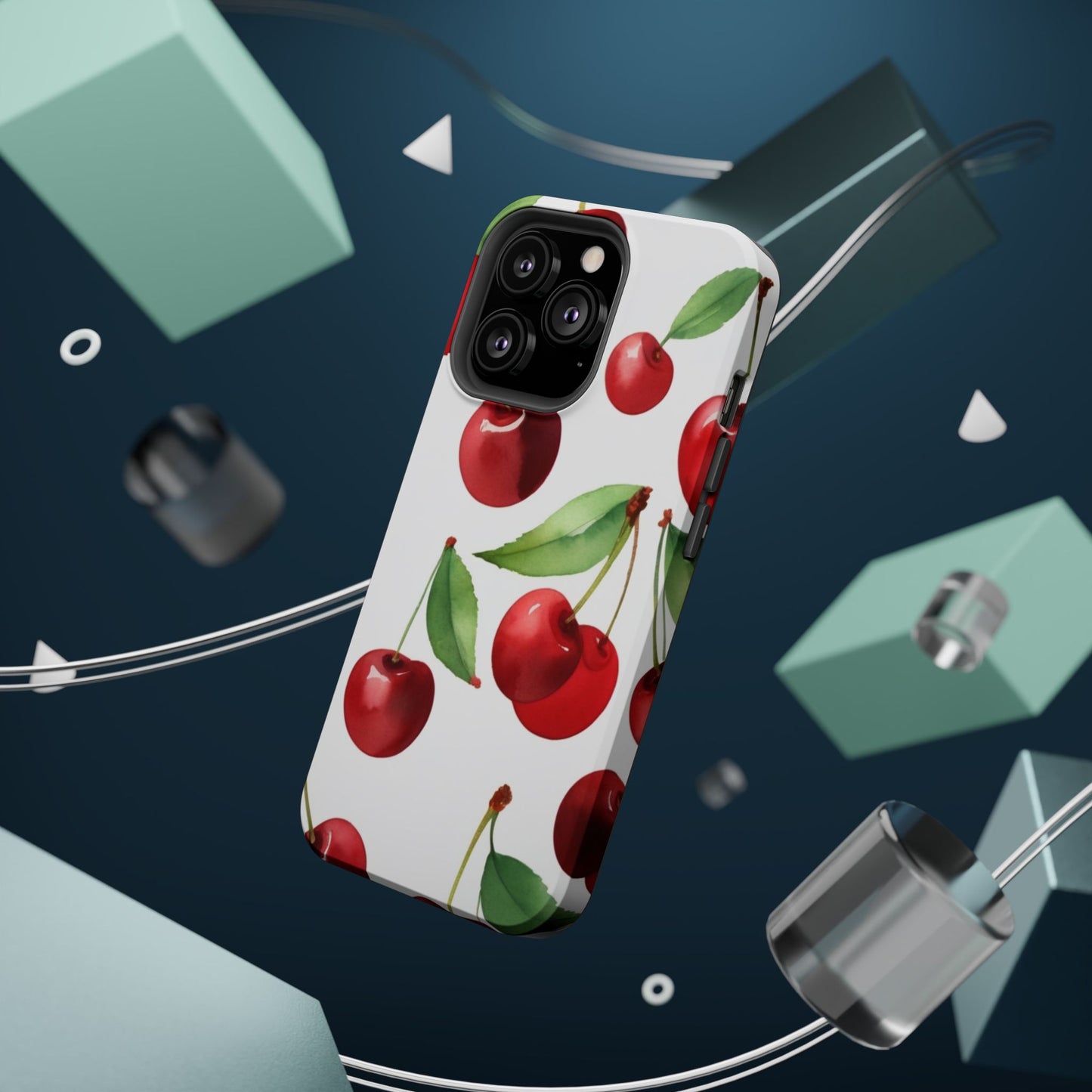 Cherry Print Magnetic Tough Case
