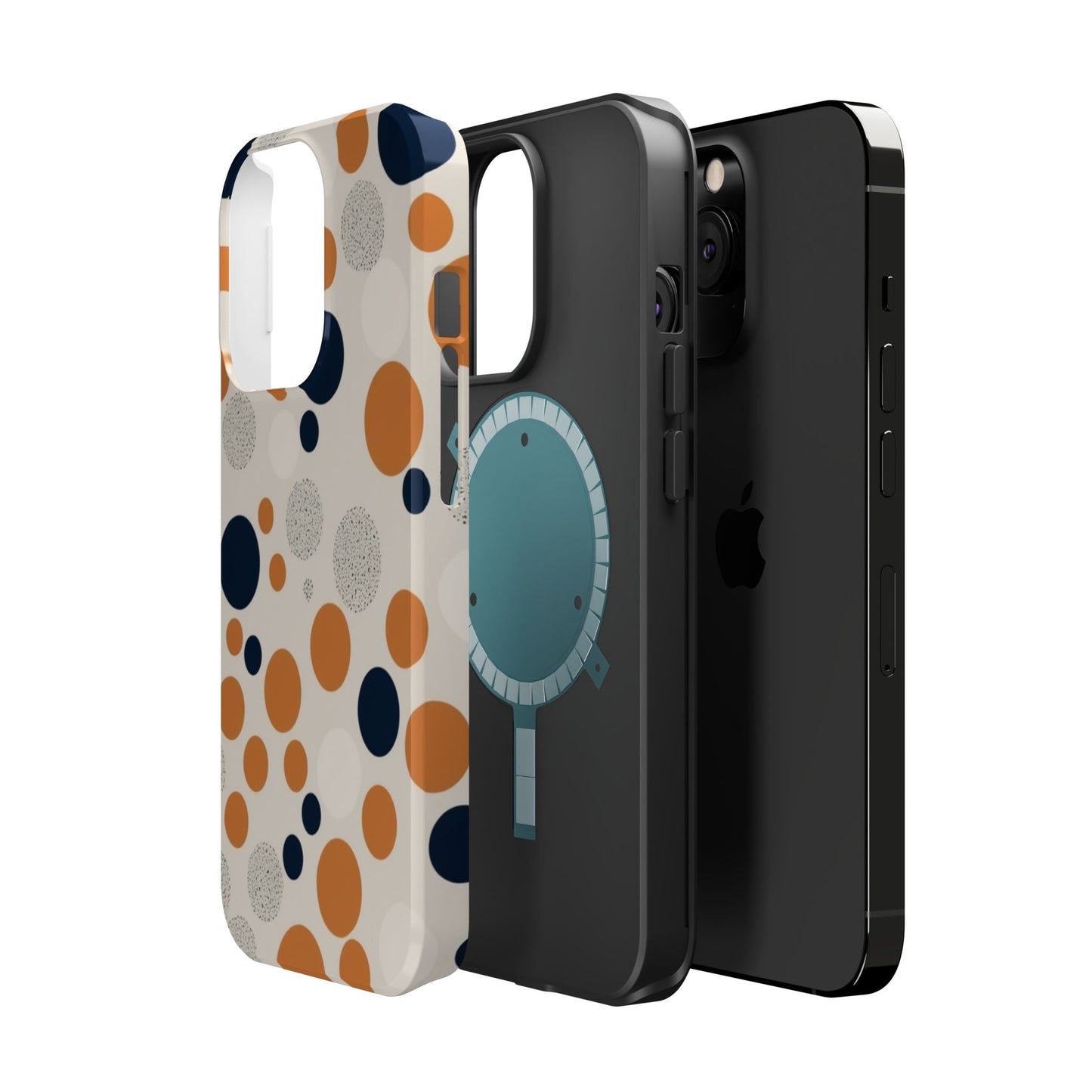Orange Polka Dot Magnetic Phone Case